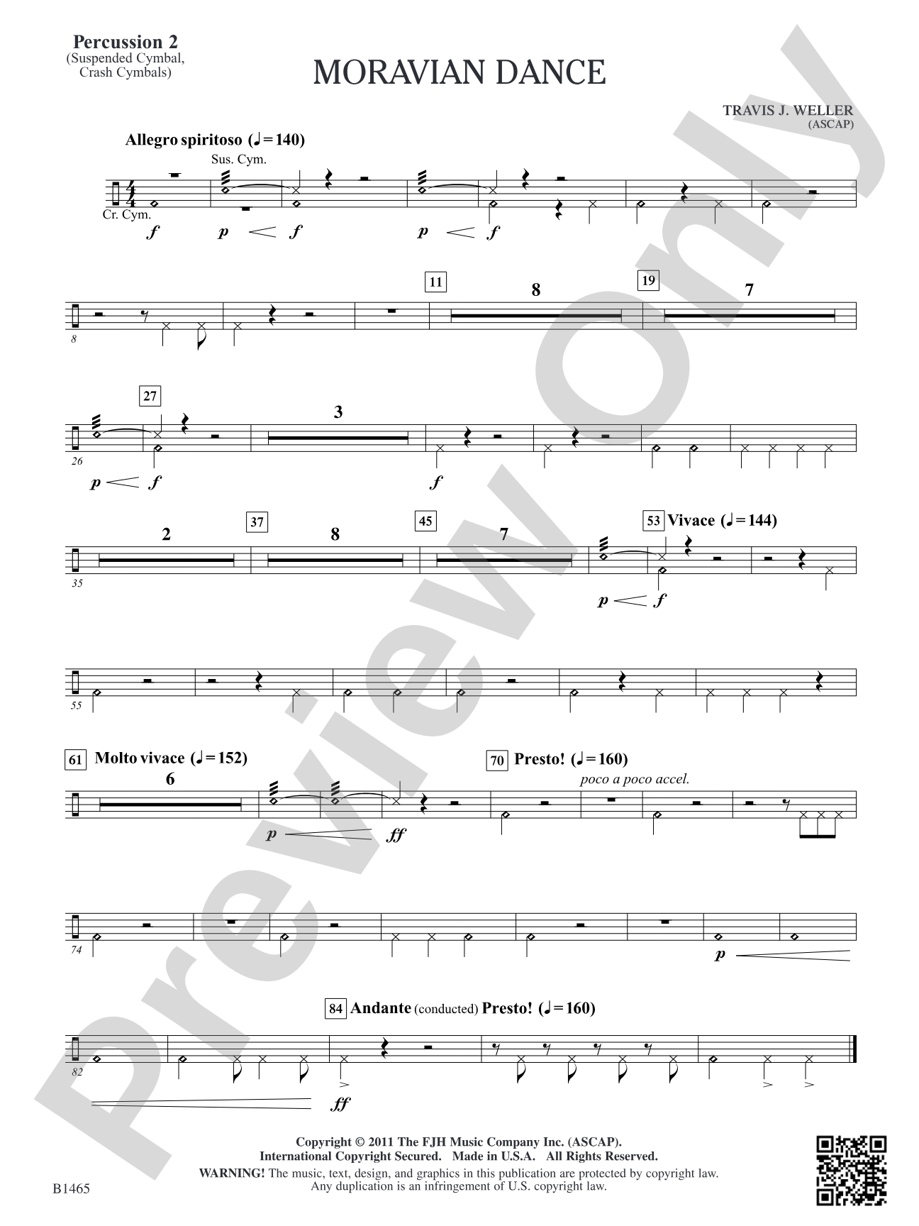 Moravian Dance: Percussion 2