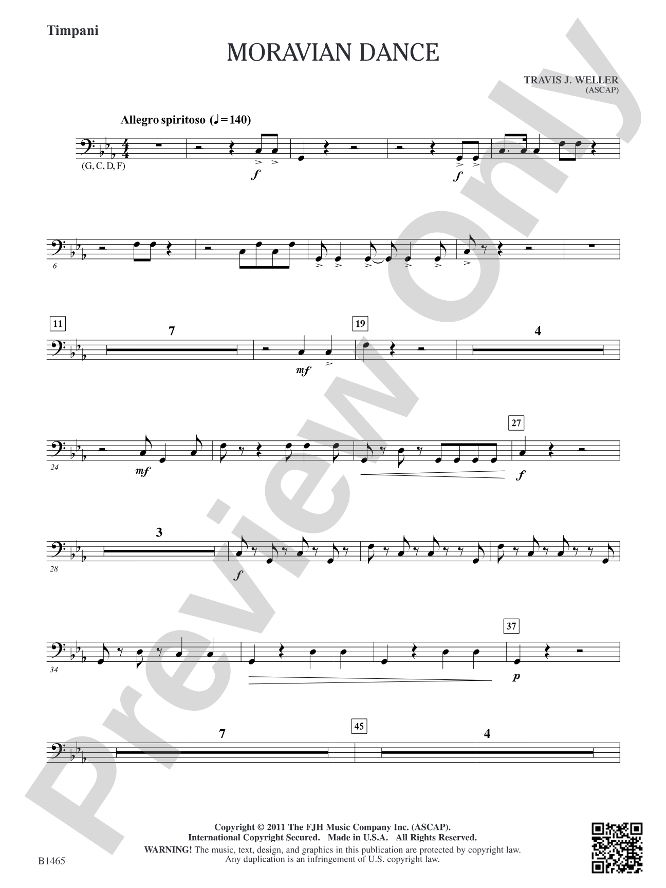 Moravian Dance: Timpani