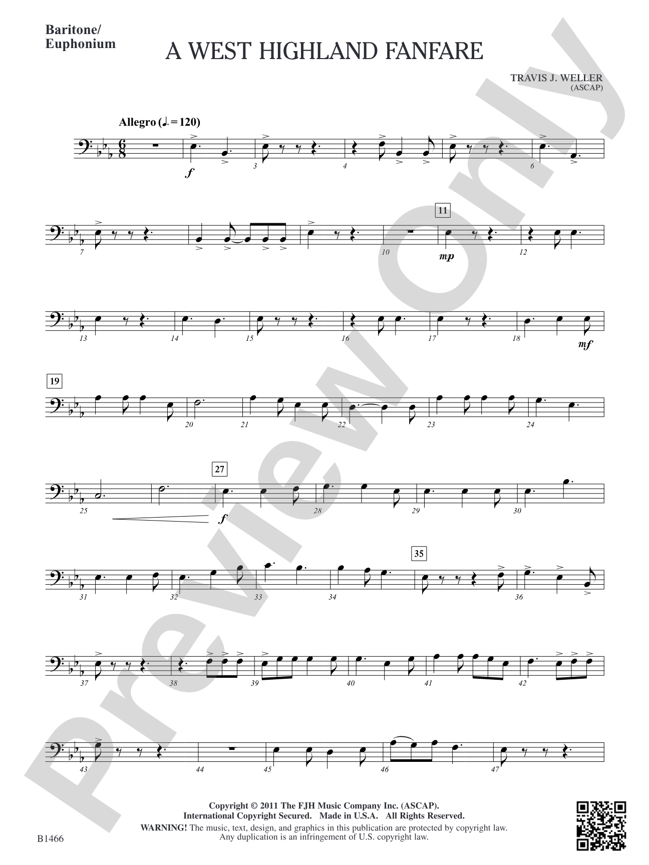 A West Highland Fanfare: Baritone/Euphonium