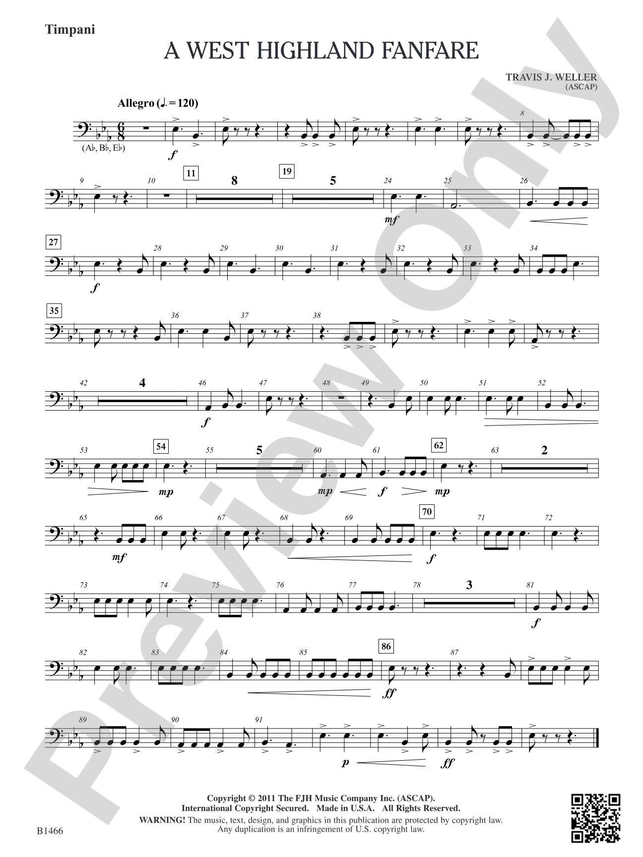 A West Highland Fanfare: Timpani