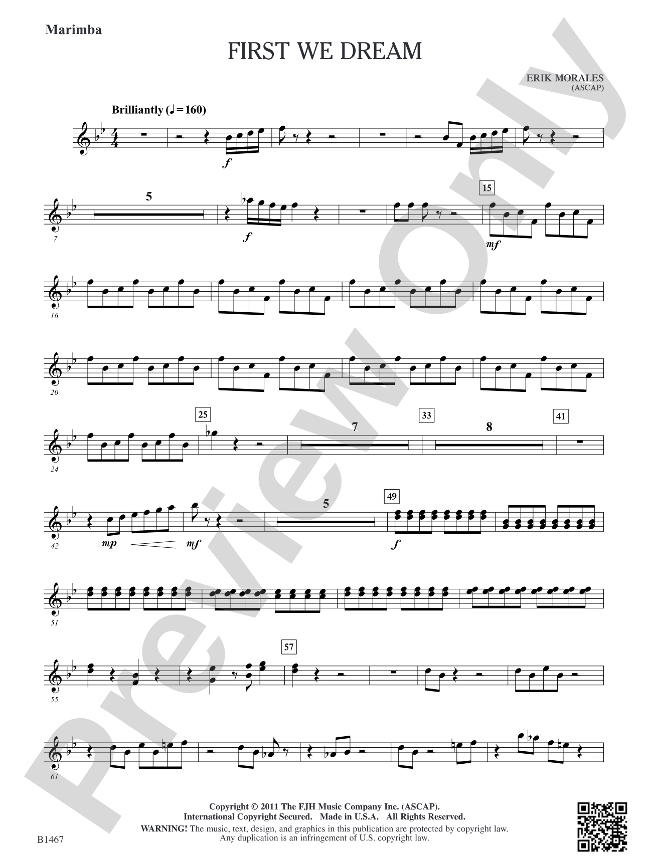 First We Dream: Marimba