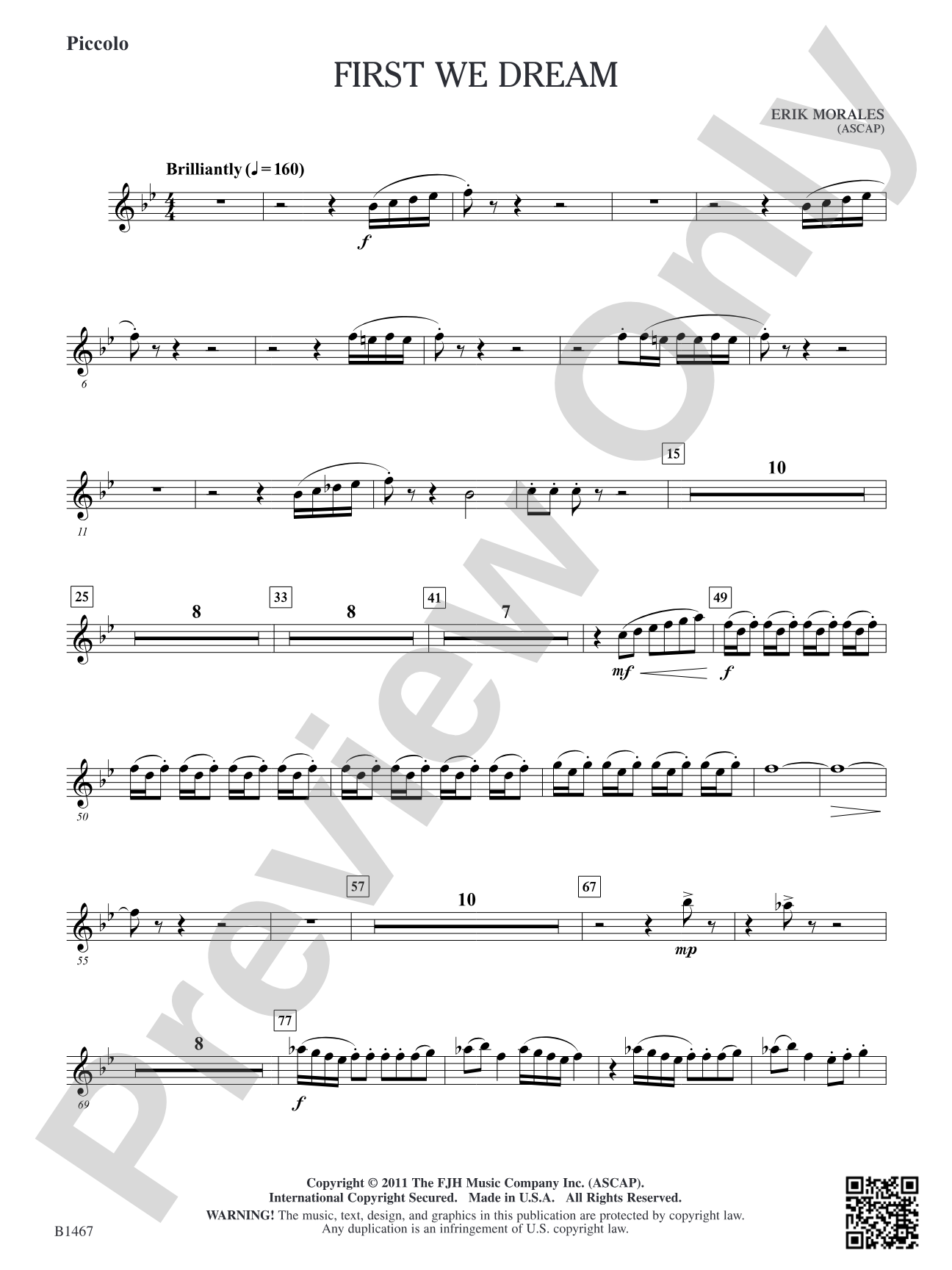 First We Dream: Piccolo