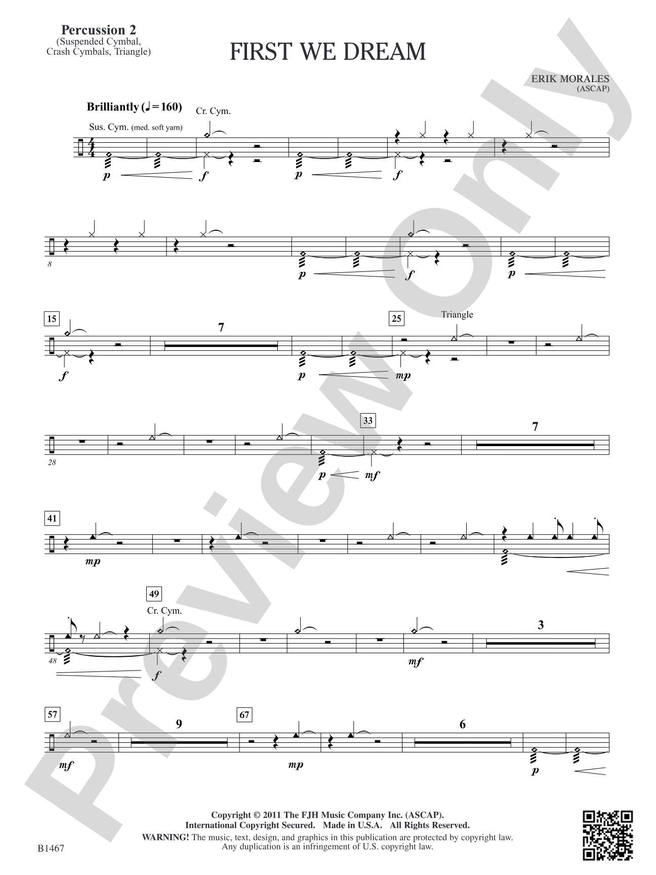 First We Dream: Percussion 2