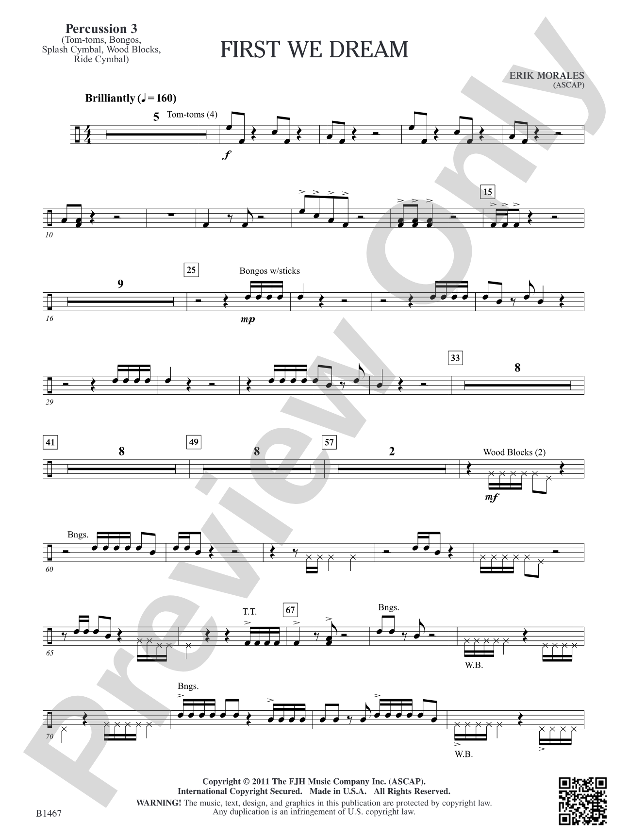 First We Dream: Percussion 3