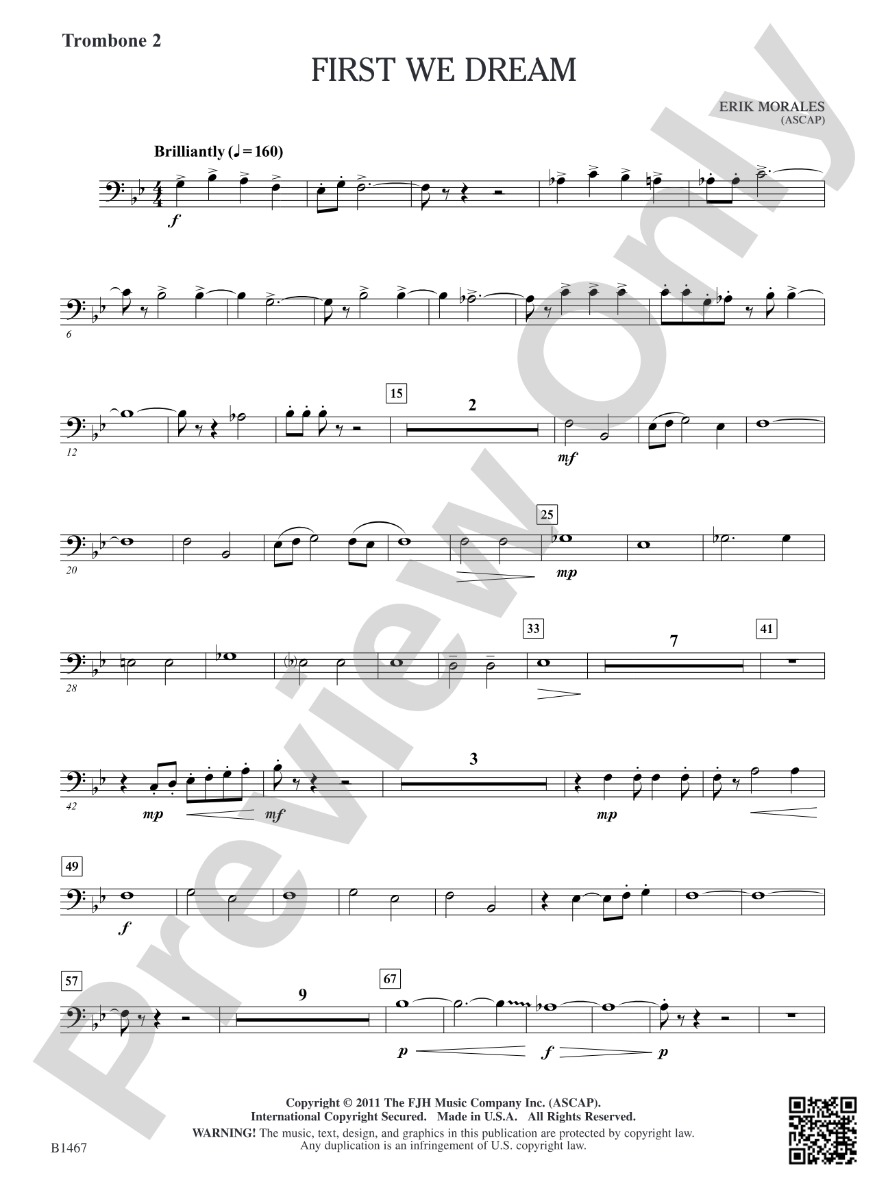 First We Dream: Trombone 2