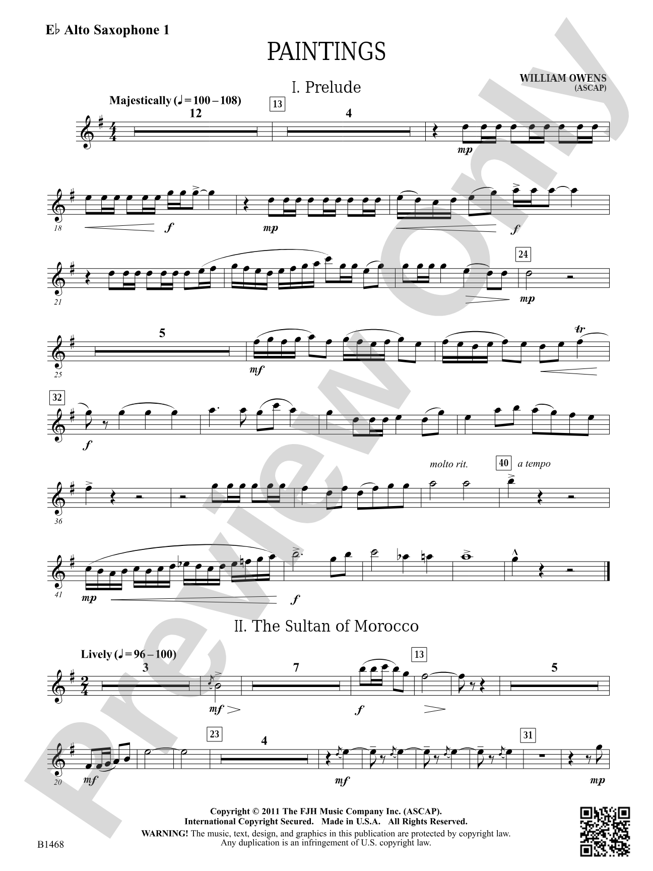 Paintings: E-flat Alto Saxophone 1