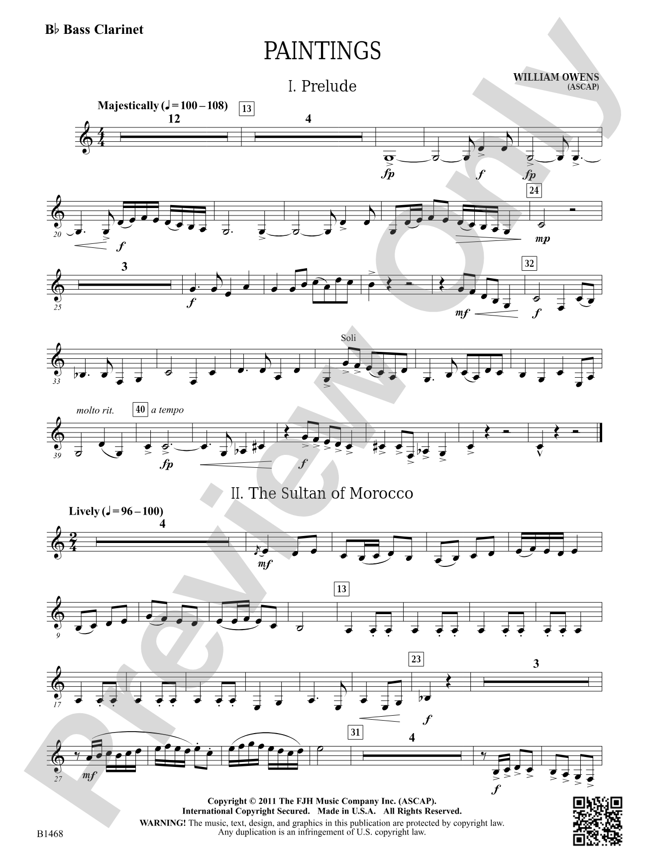 Paintings: B-flat Bass Clarinet
