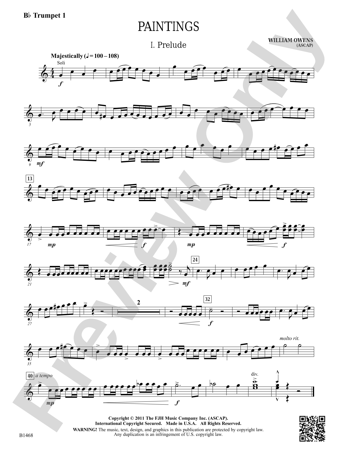Paintings: B-flat Trumpet 1