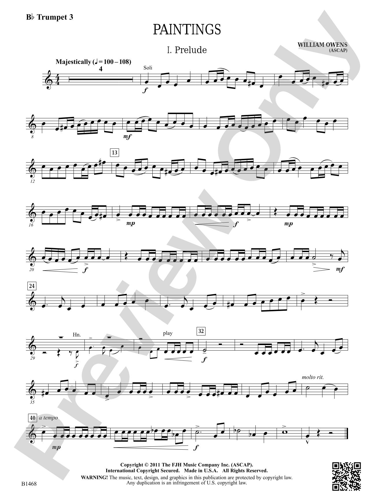 Paintings: B-flat Trumpet 3