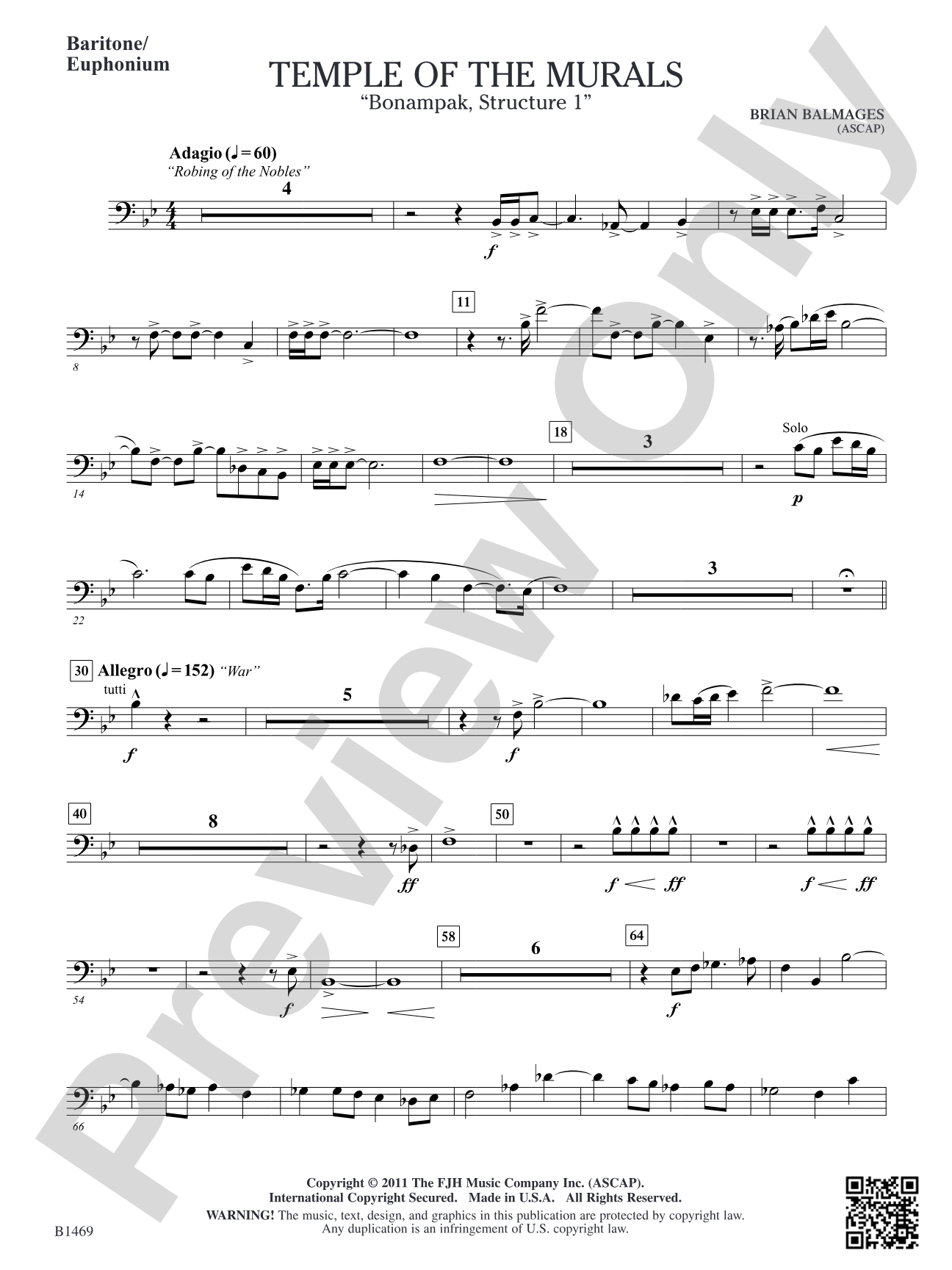 Temple of the Murals: Baritone/Euphonium