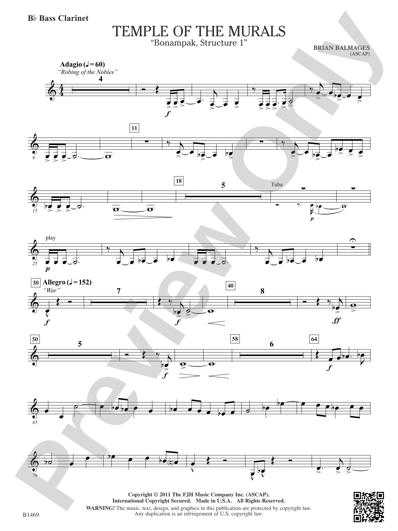 Temple of the Murals: B-flat Bass Clarinet