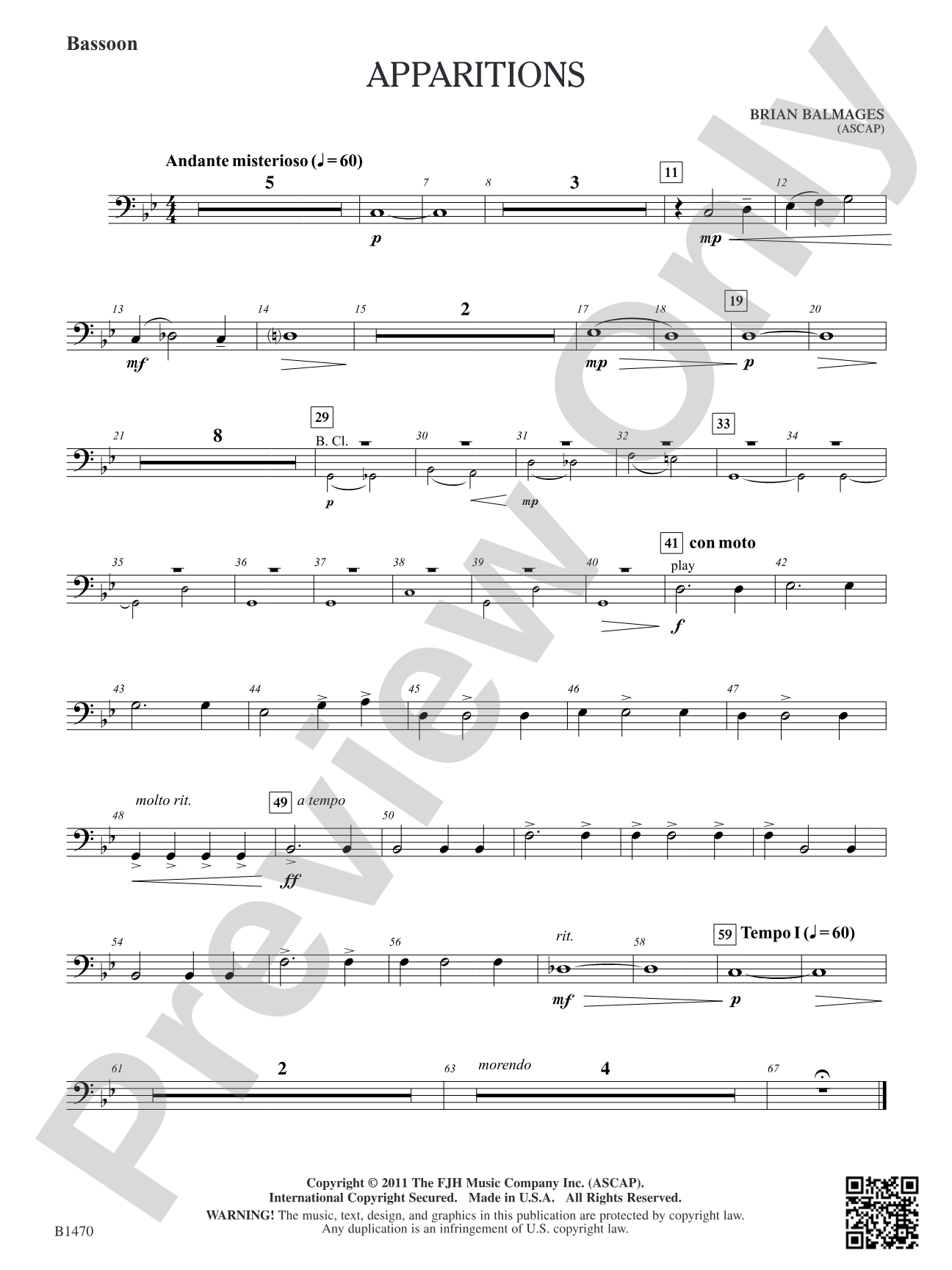 Apparitions: Bassoon