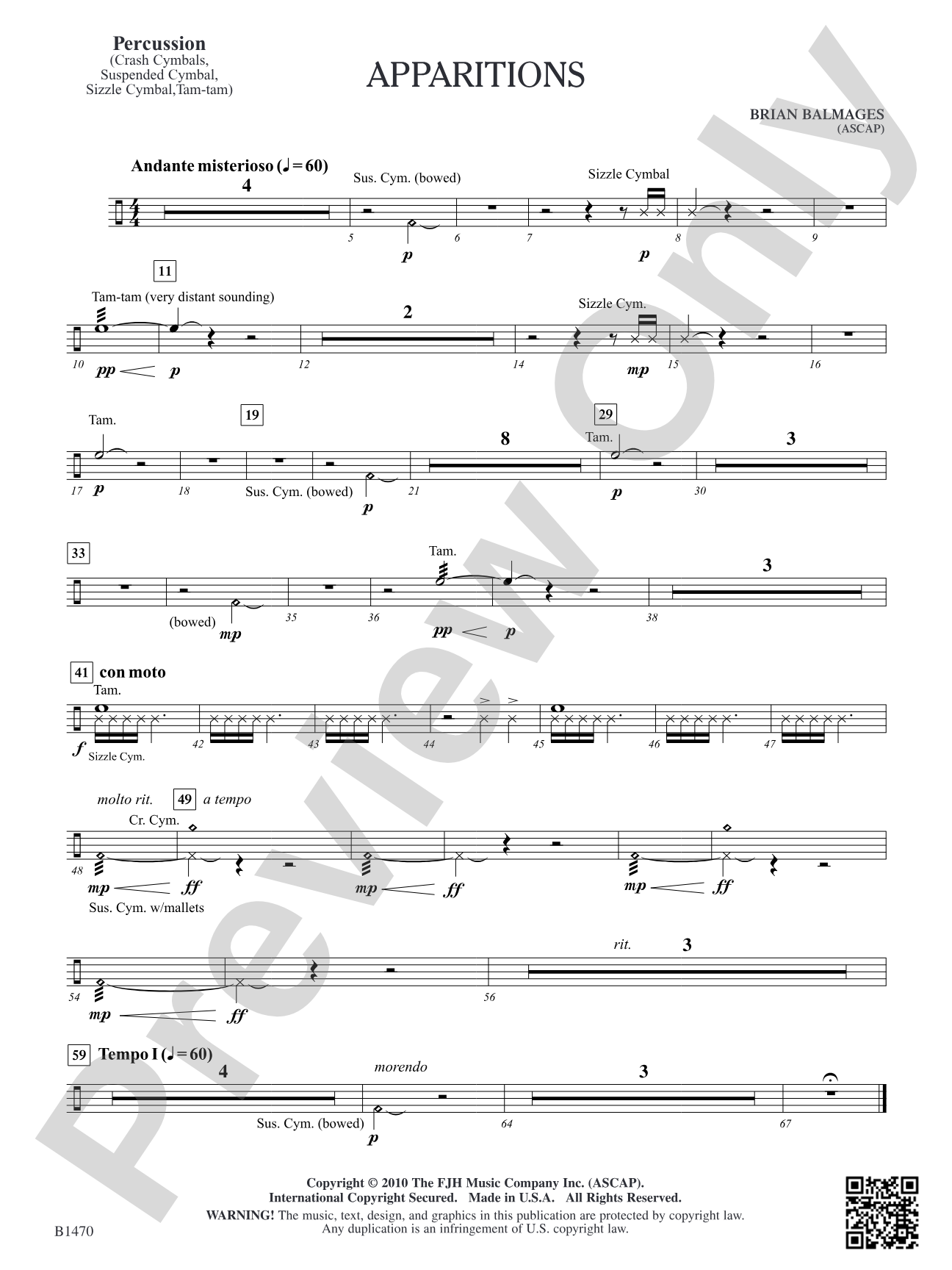 Apparitions: Percussion