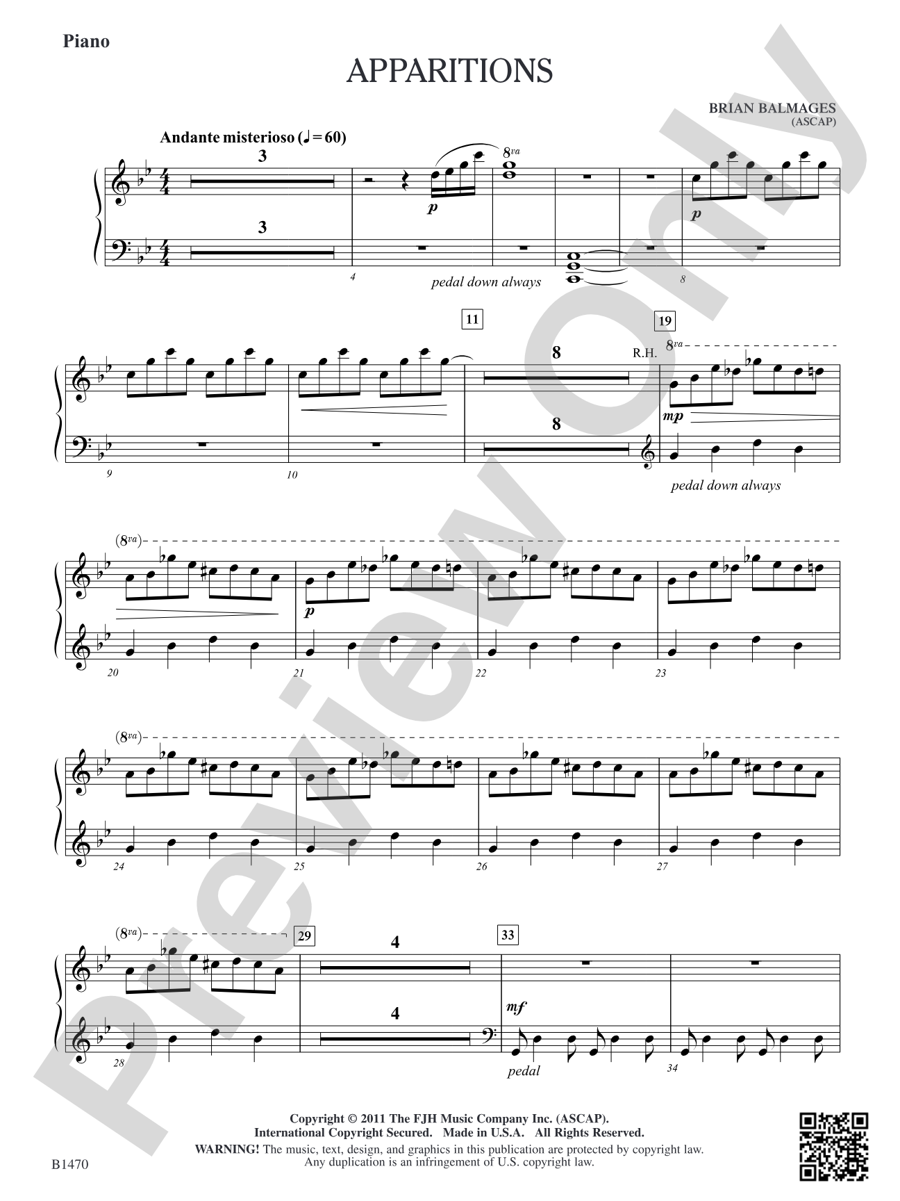 Apparitions: Piano
