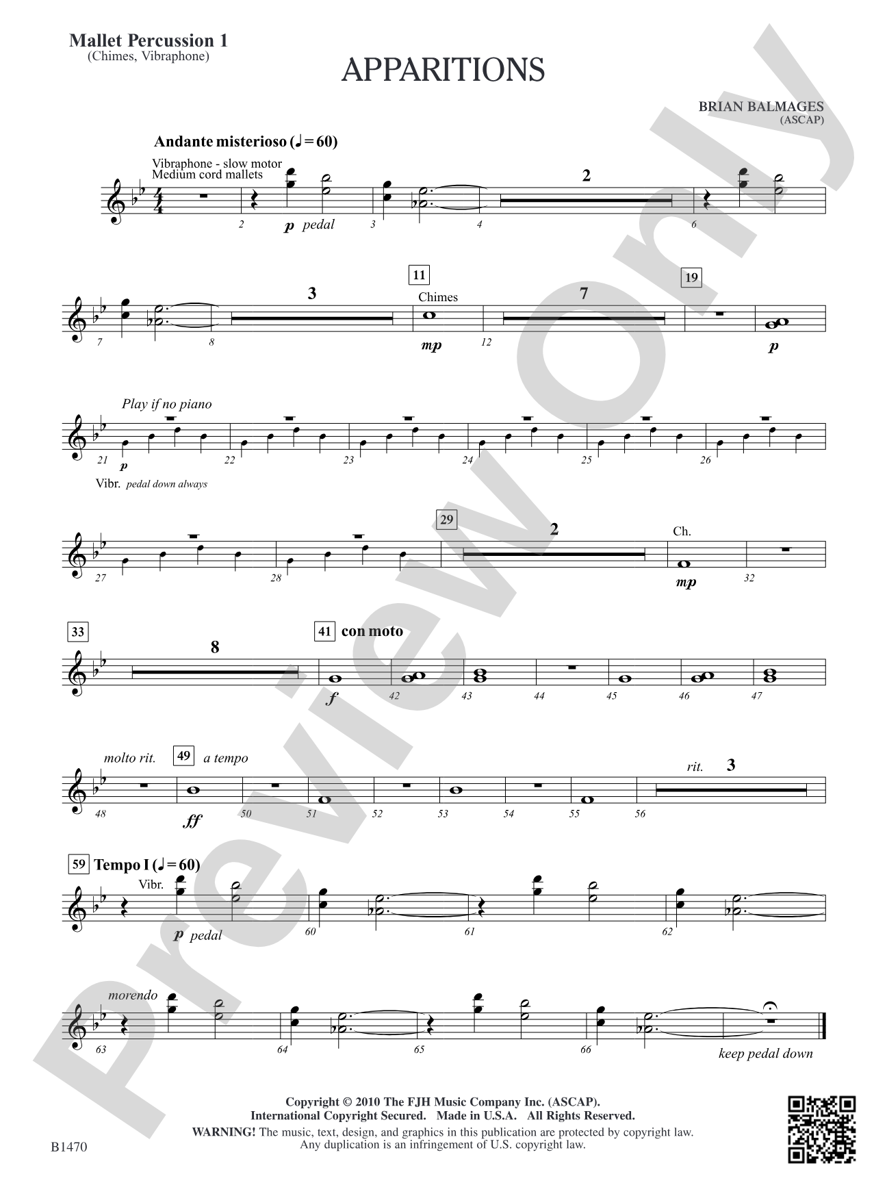 Apparitions: Mallet Percussion 1