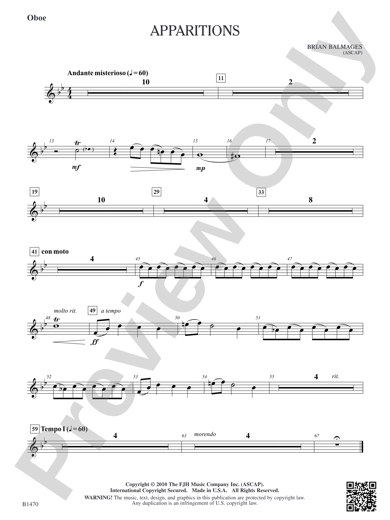 Apparitions: Oboe