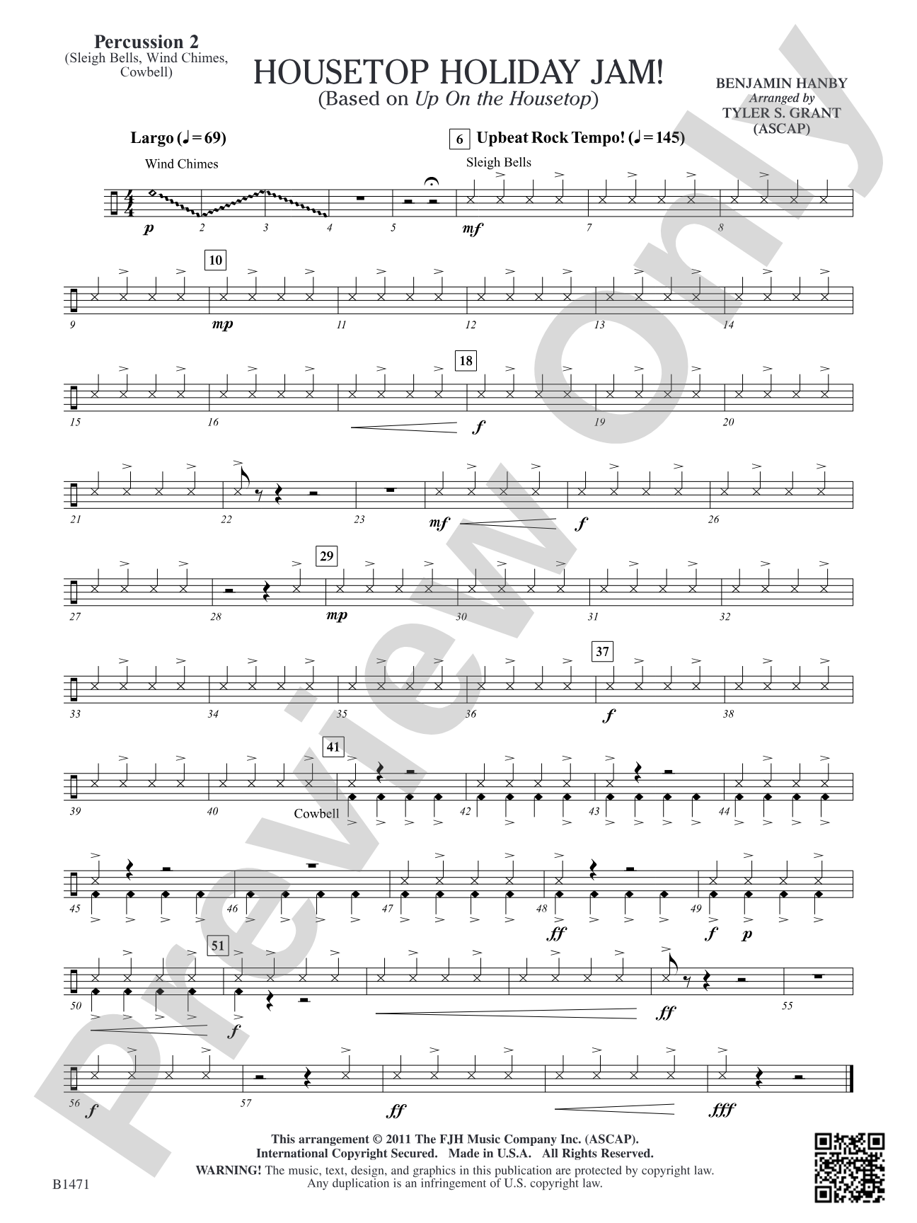 Housetop Holiday Jam!: Percussion 2