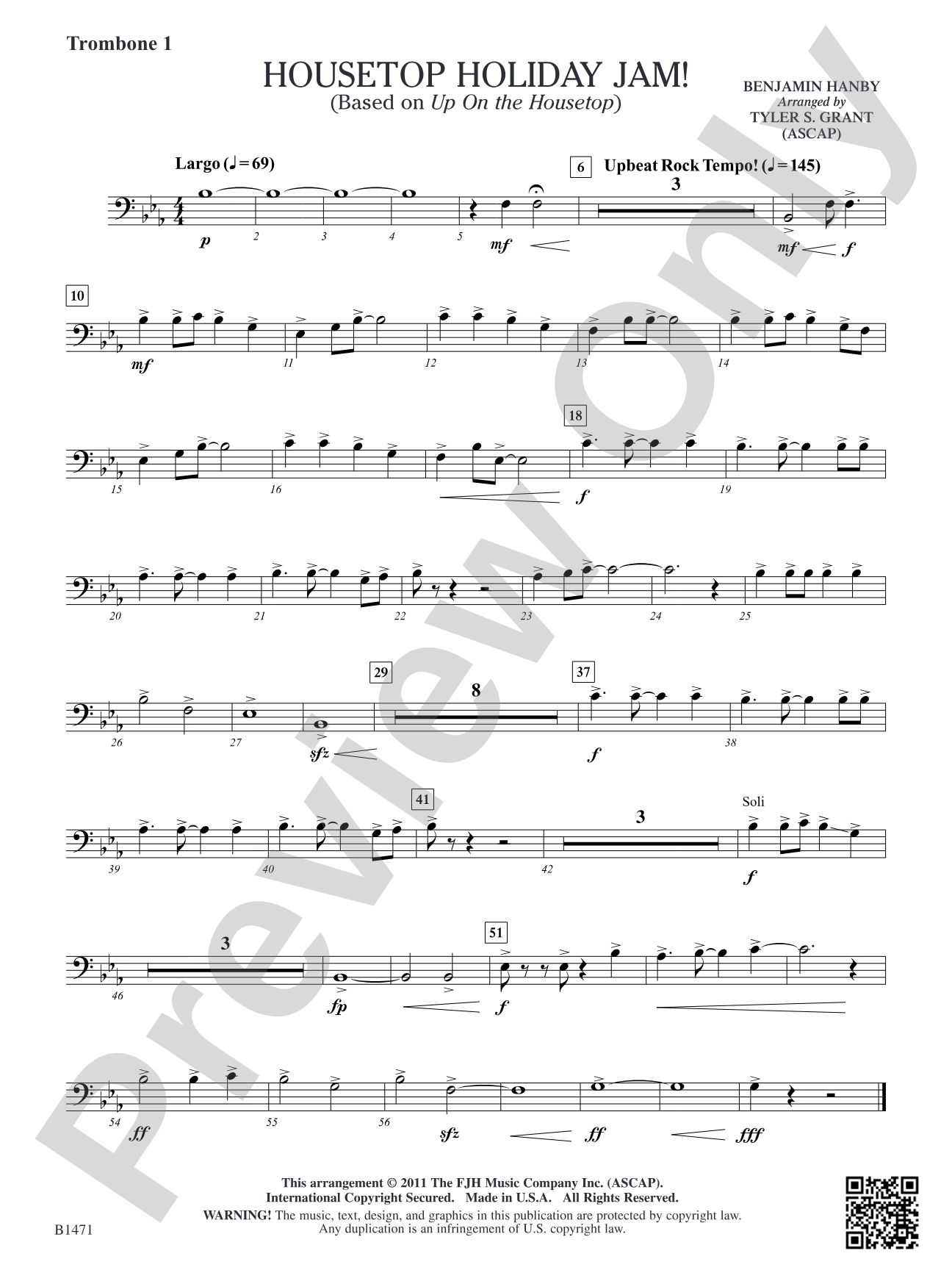 Housetop Holiday Jam!: Trombone 1