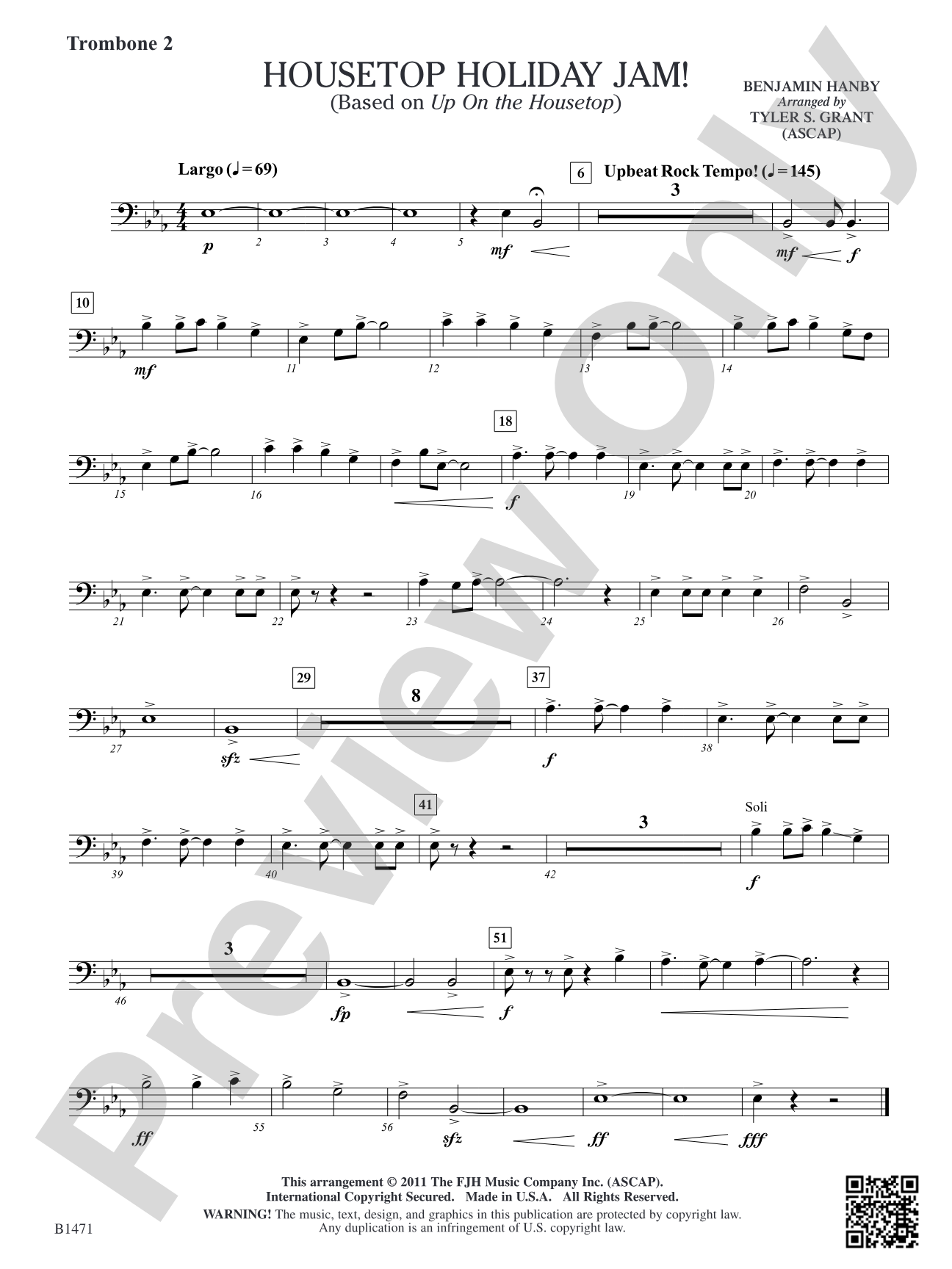 Housetop Holiday Jam!: Trombone 2