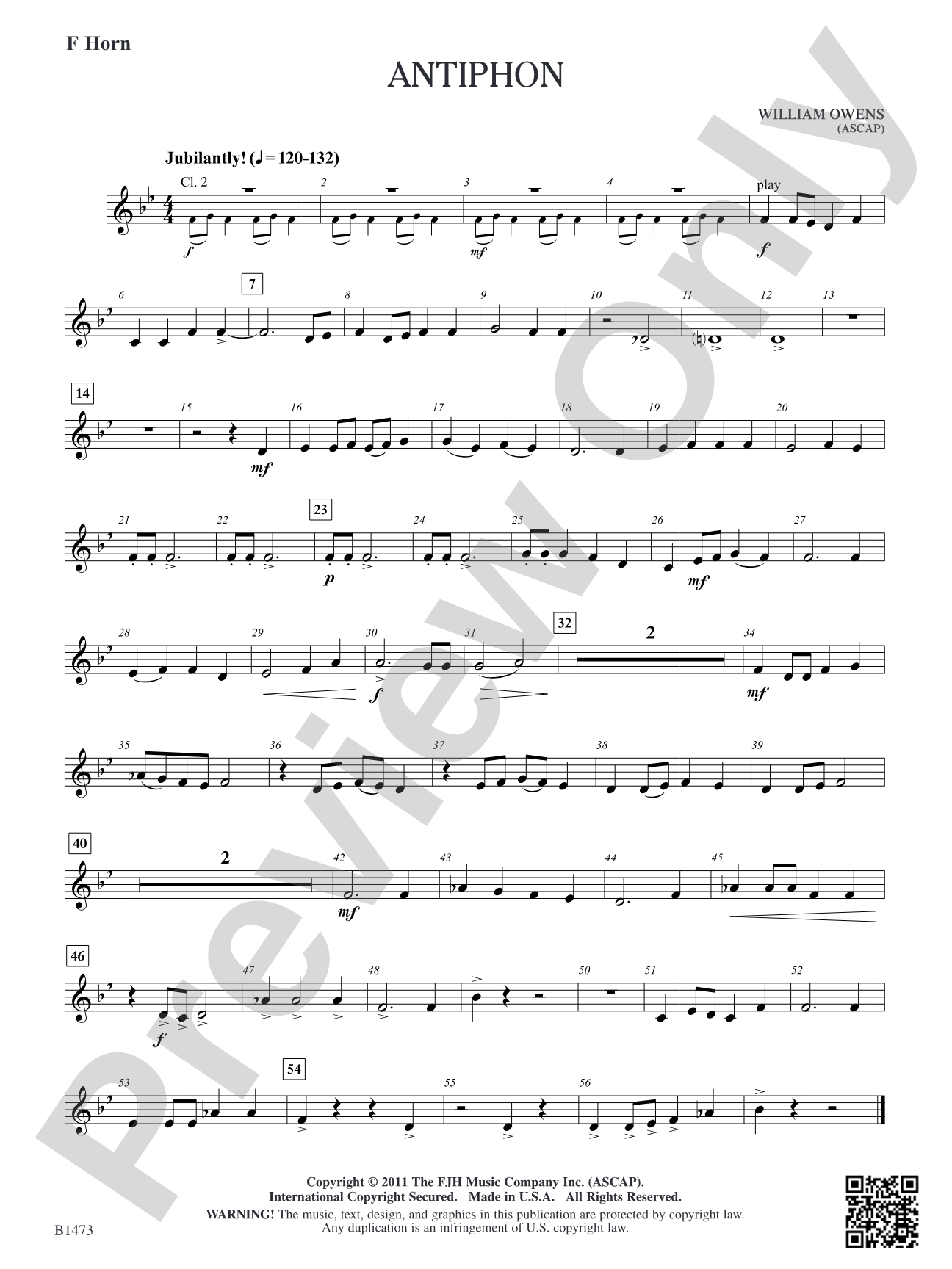 Antiphon: F Horn