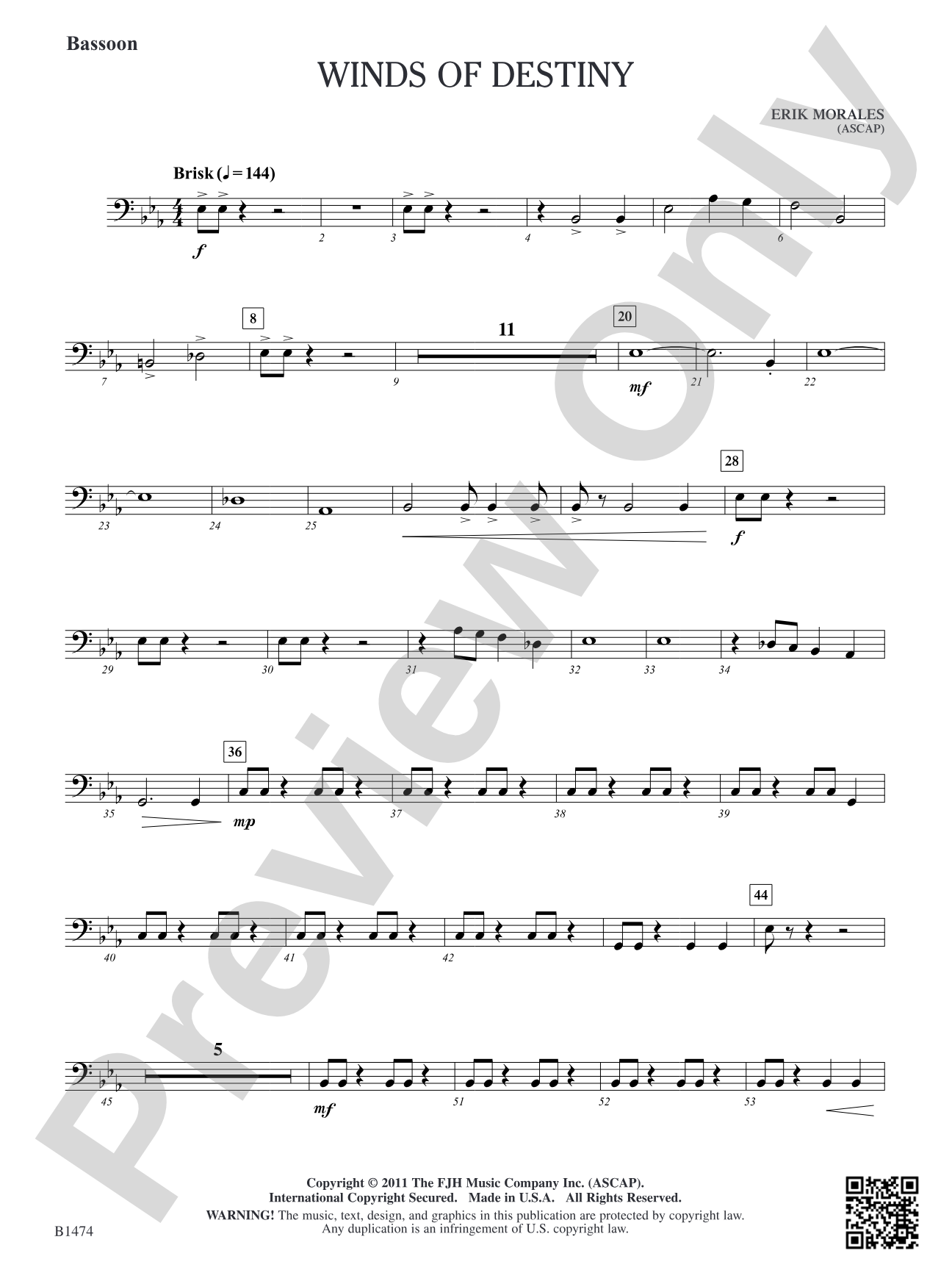 Winds of Destiny: Bassoon