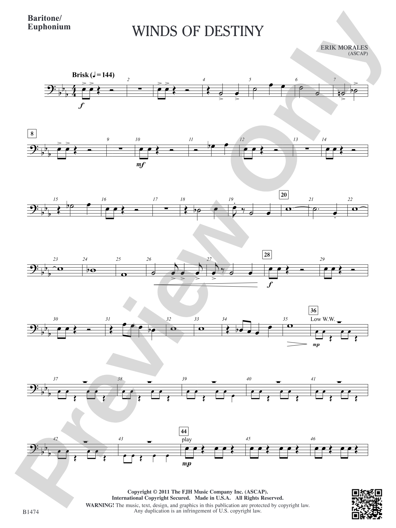 Winds of Destiny: Baritone/Euphonium