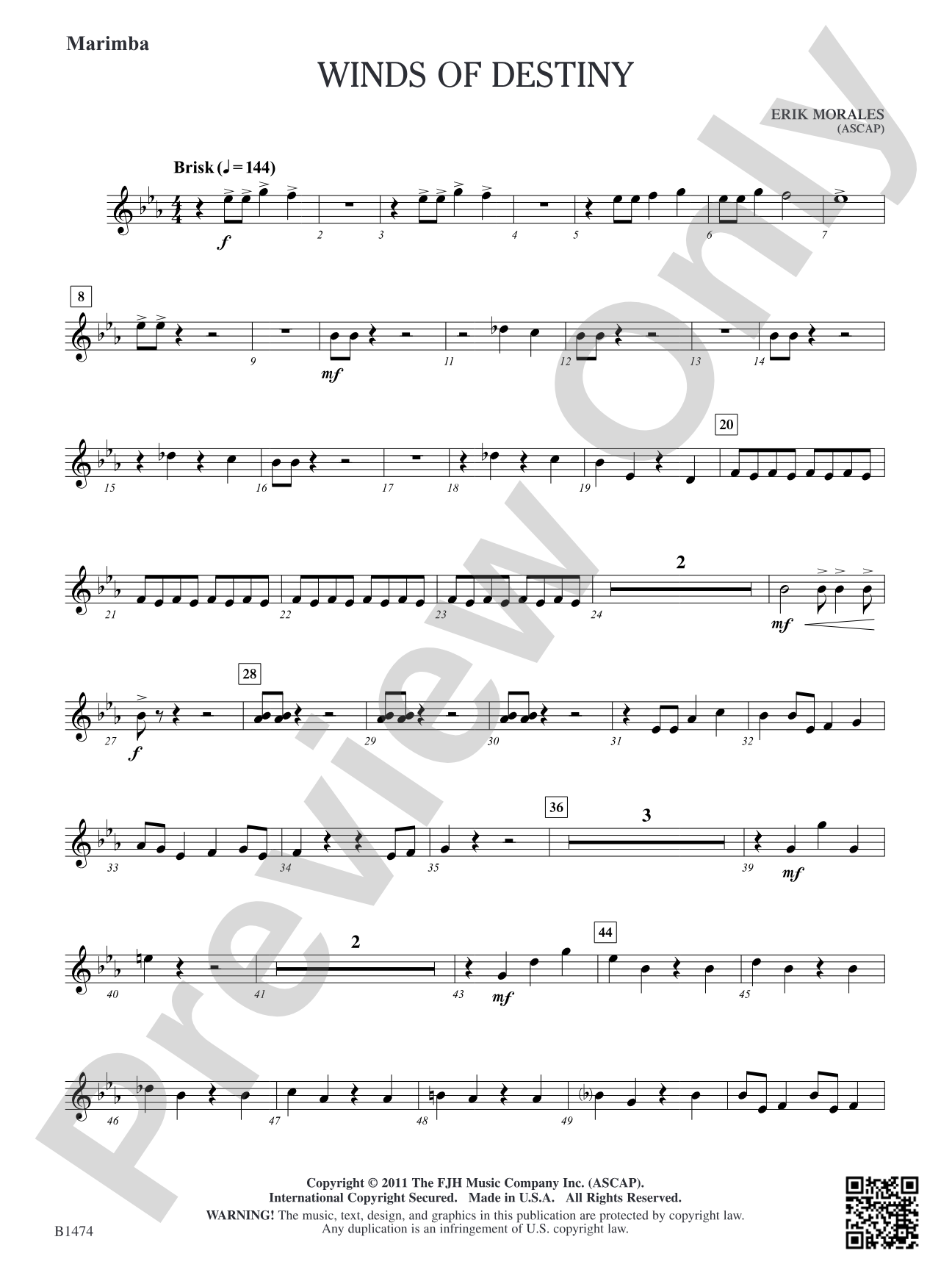 Winds of Destiny: Marimba