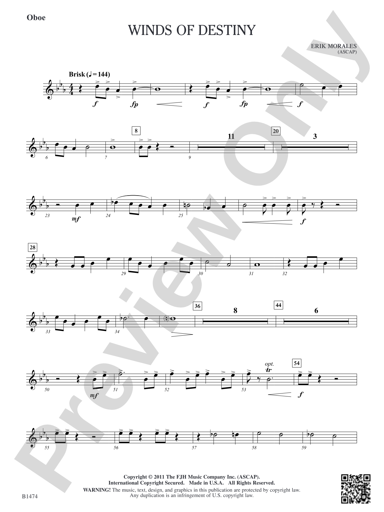 Winds of Destiny: Oboe