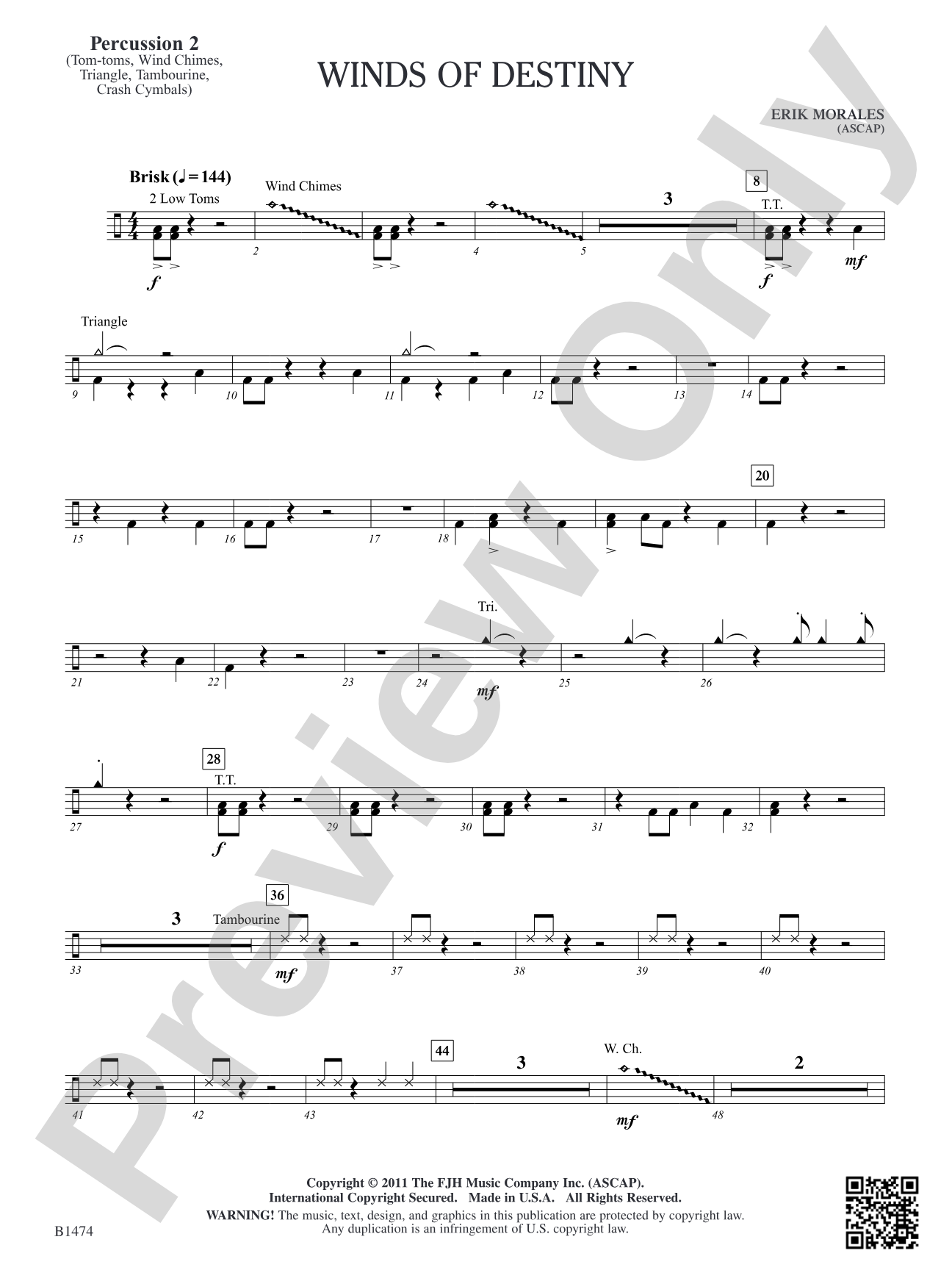 Winds of Destiny: Percussion 2