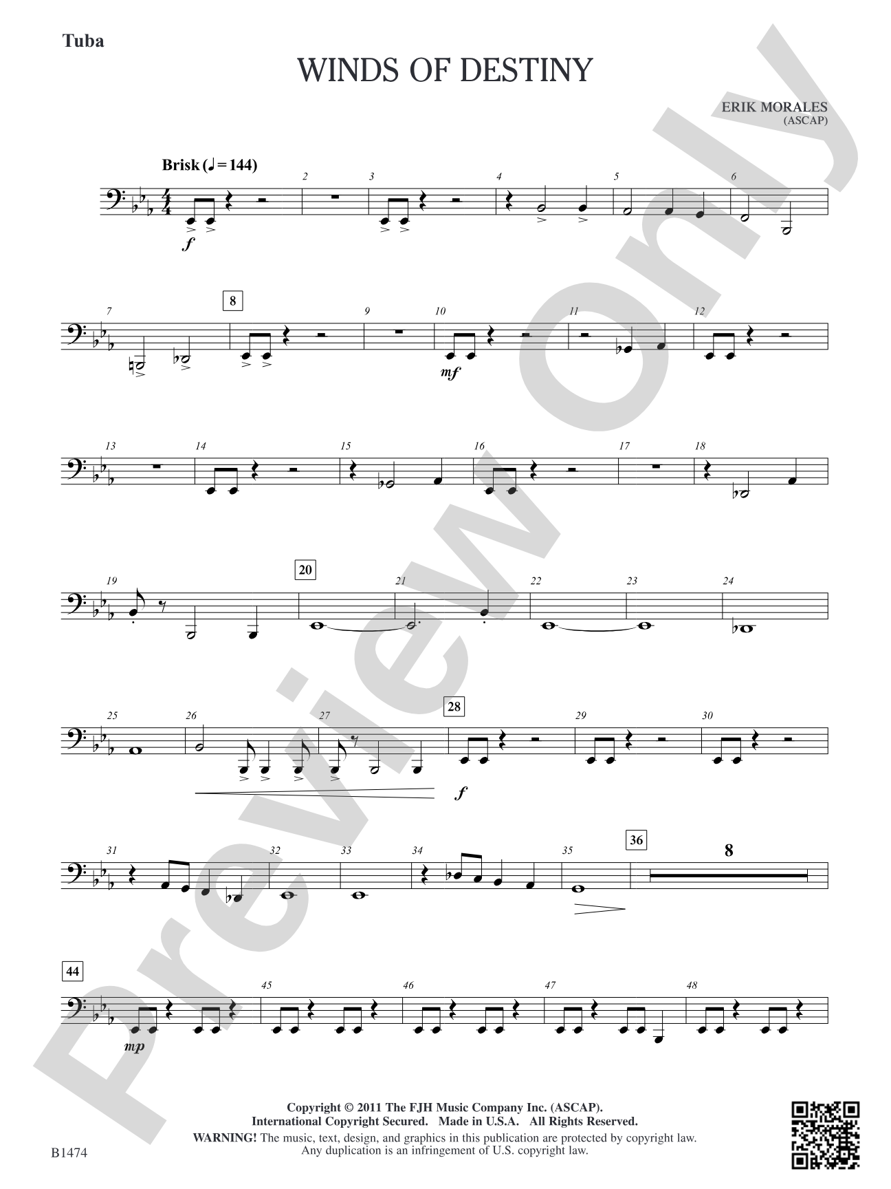 Winds of Destiny: Tuba