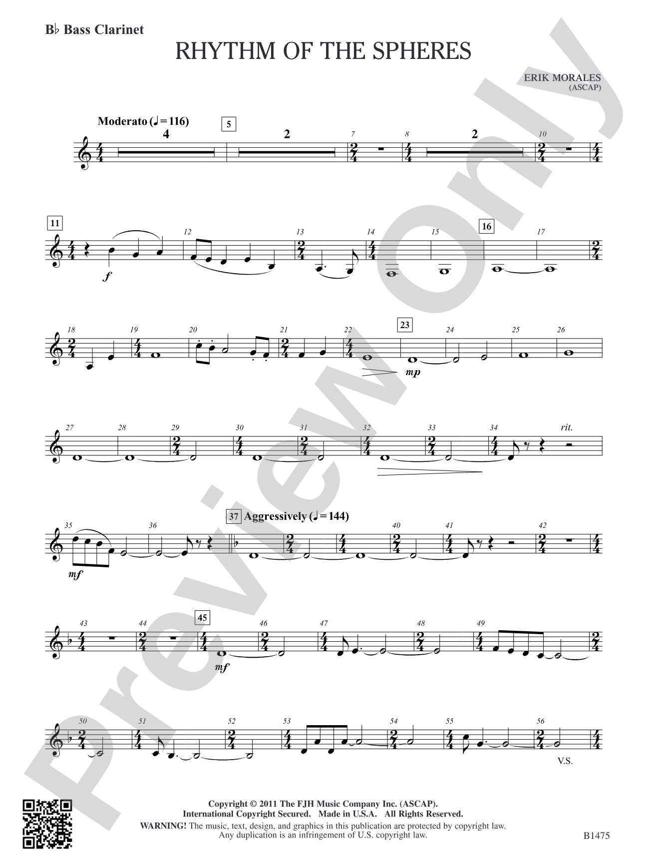 Rhythm of the Spheres: B-flat Bass Clarinet