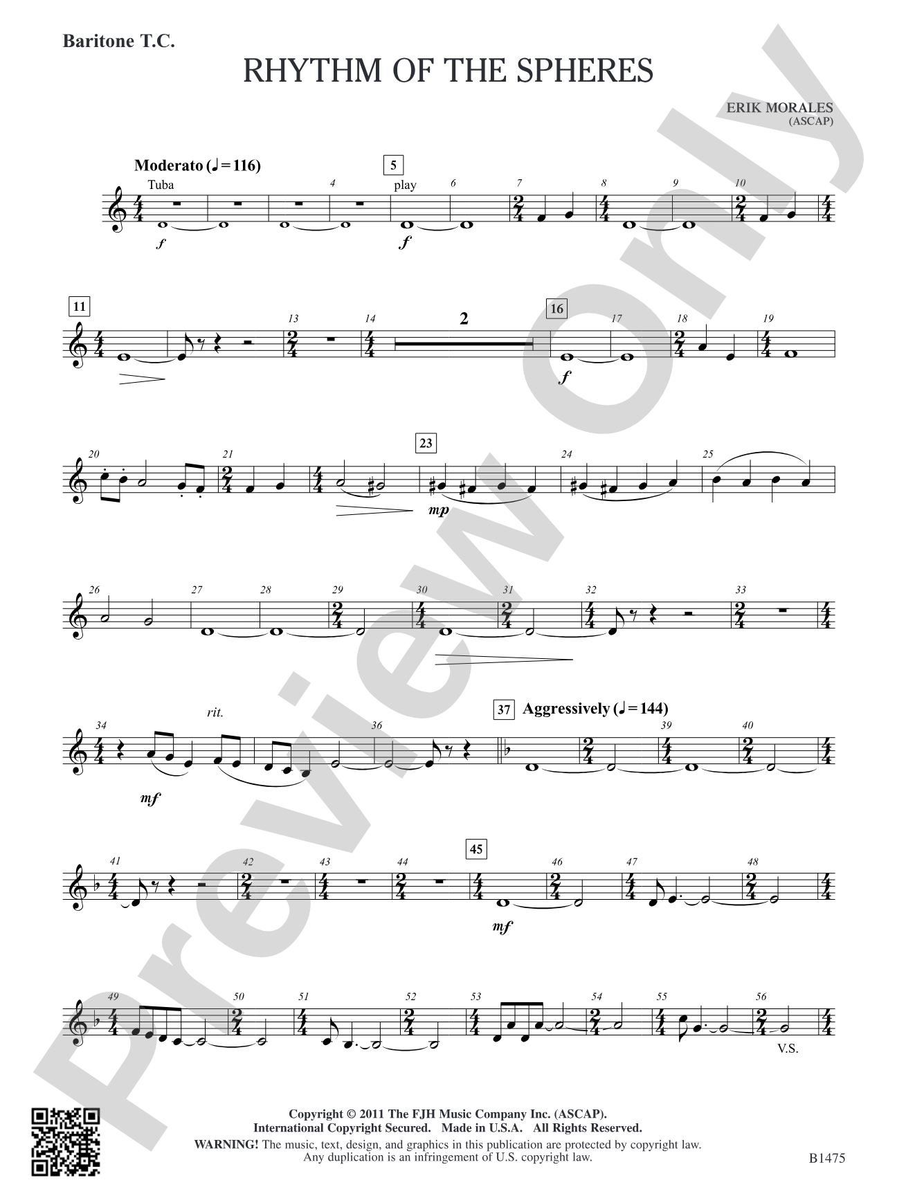 Rhythm of the Spheres: Baritone T.C.