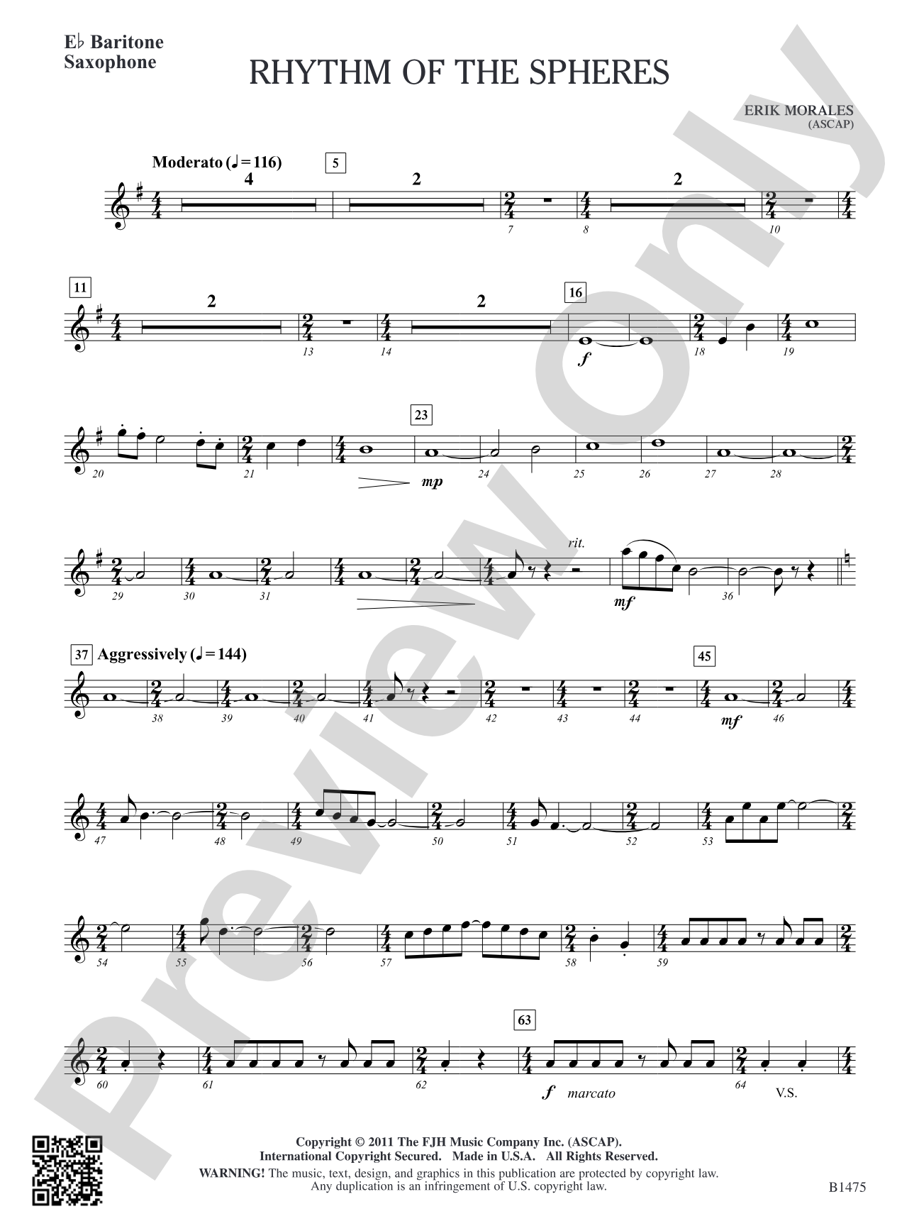 Rhythm of the Spheres: E-flat Baritone Saxophone