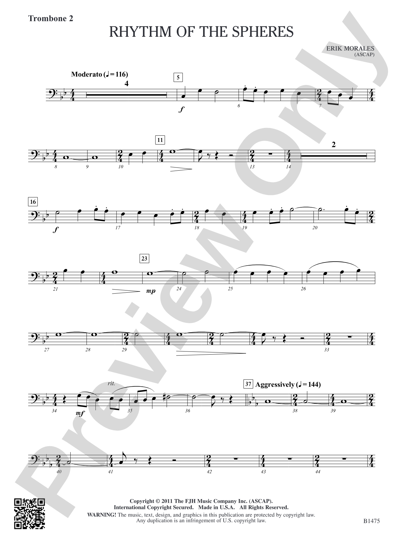 Rhythm of the Spheres: Trombone 2