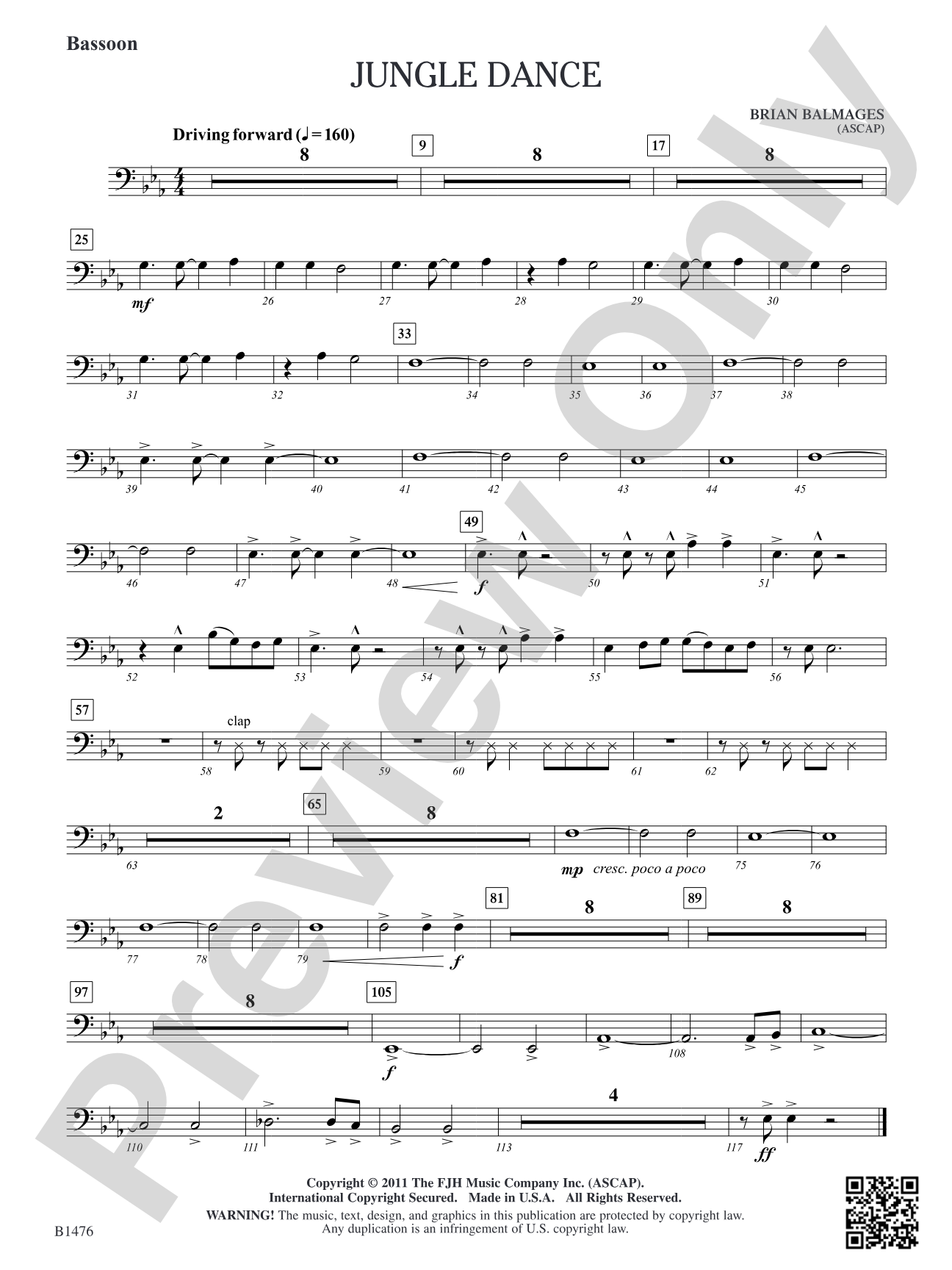 Jungle Dance: Bassoon