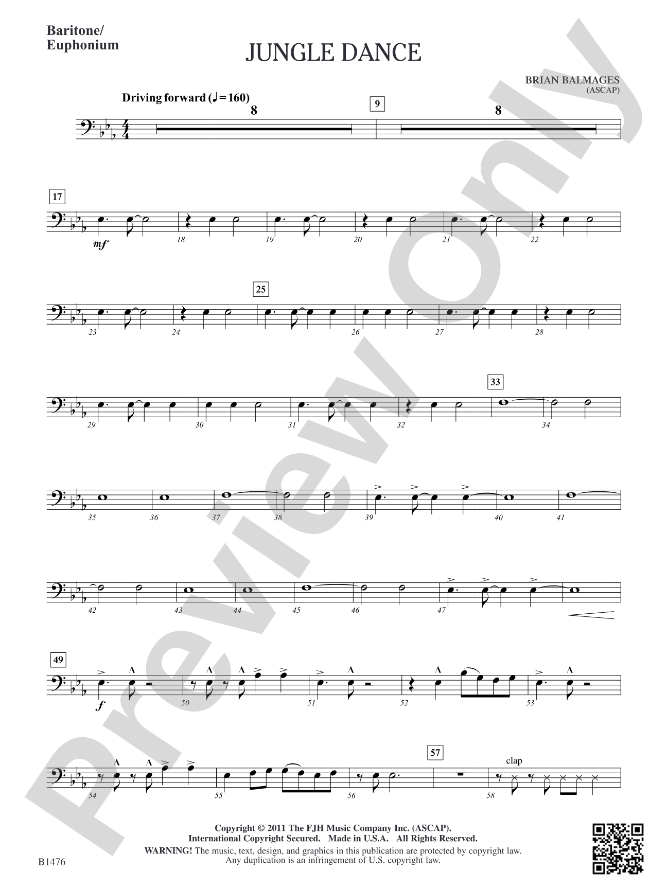 Jungle Dance: Baritone / Euphonium