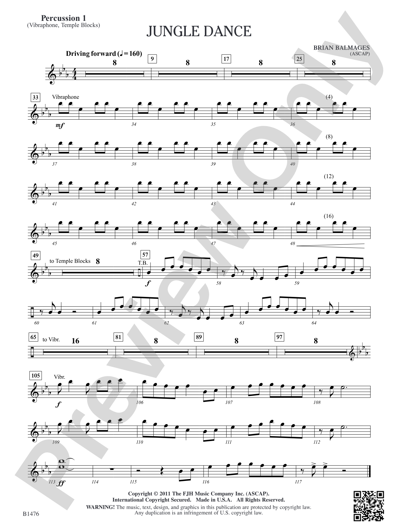 Jungle Dance: Percussion 1