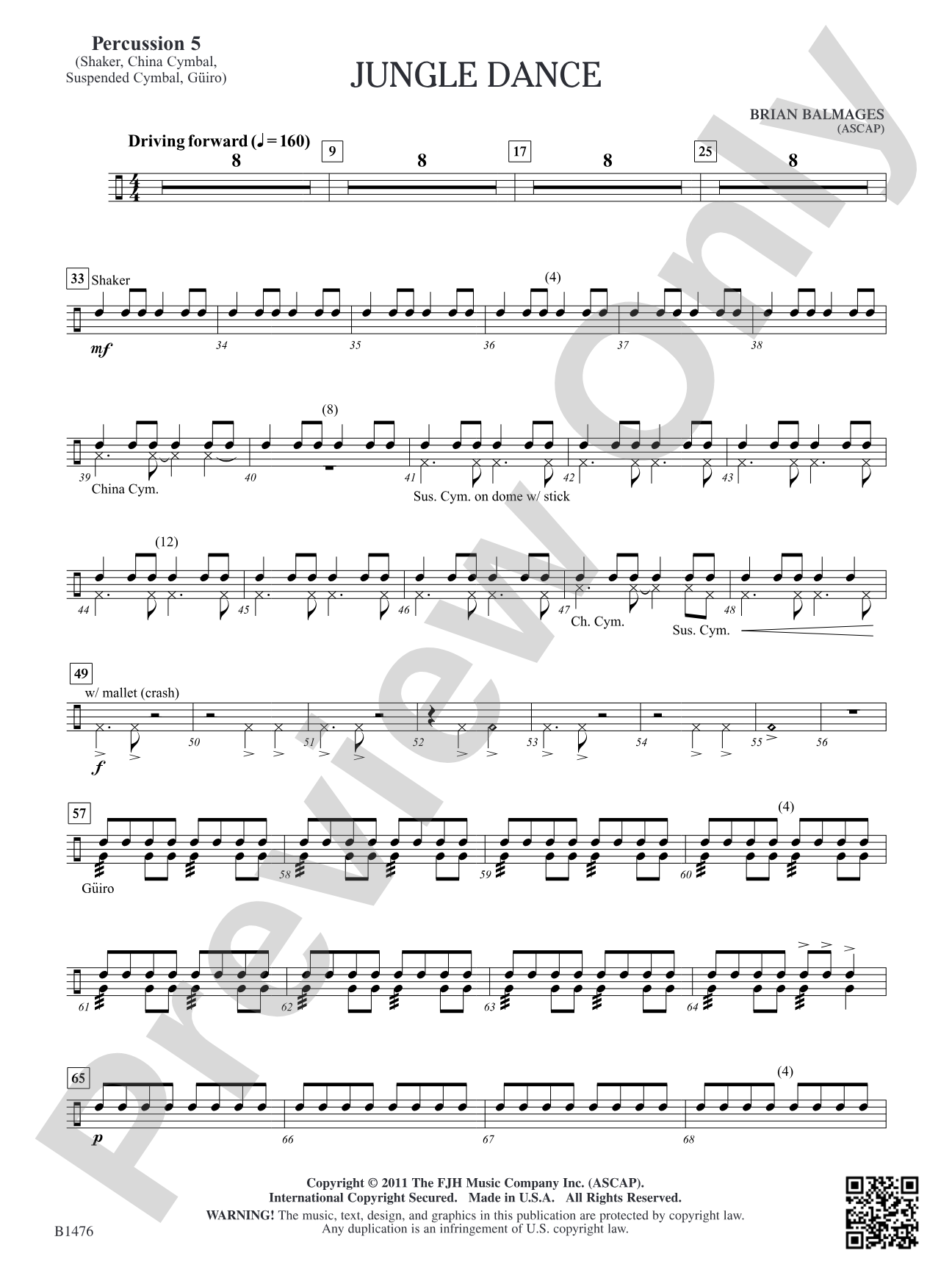 Jungle Dance: Percussion 5