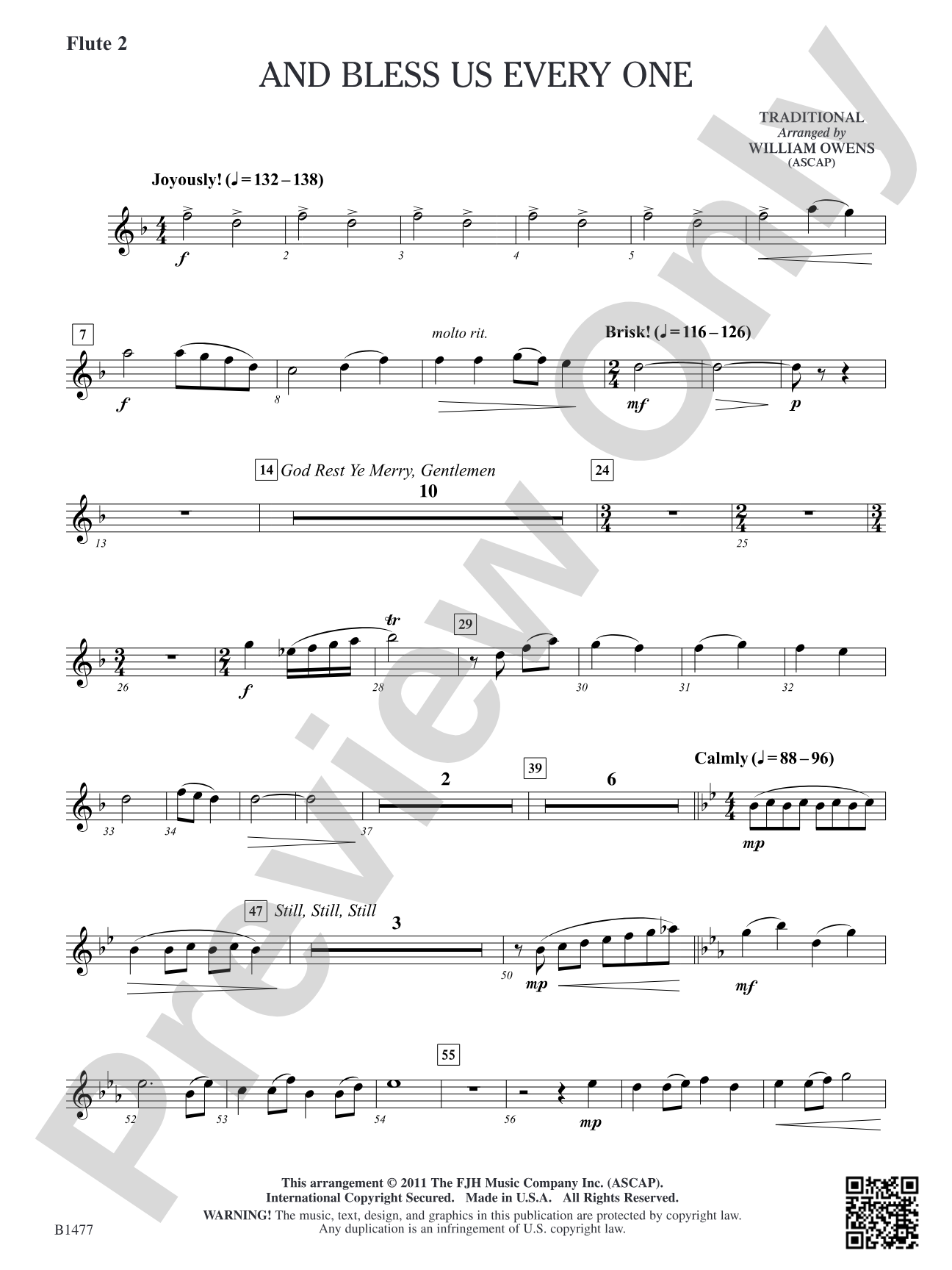 And Bless Us Every One: Flute 2