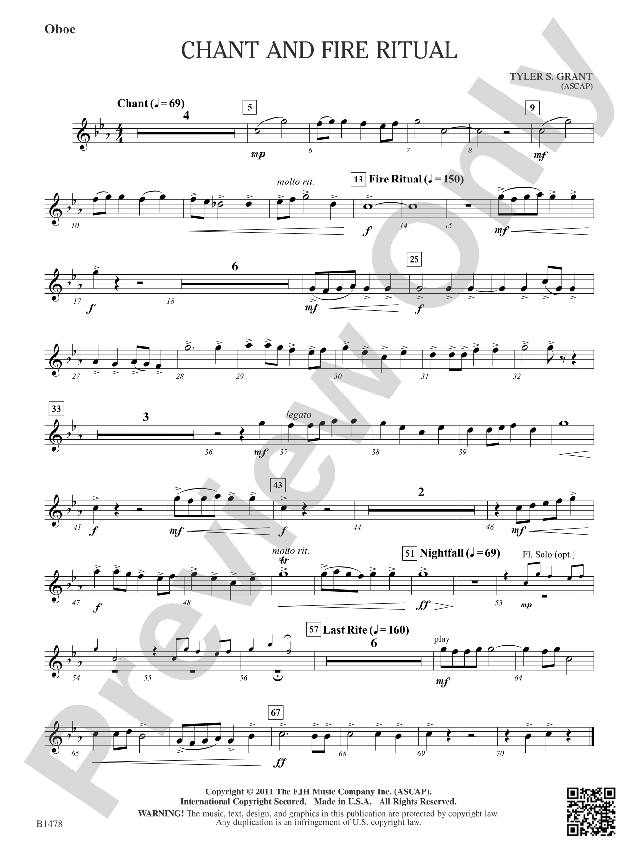 Chant and Fire Ritual: Oboe