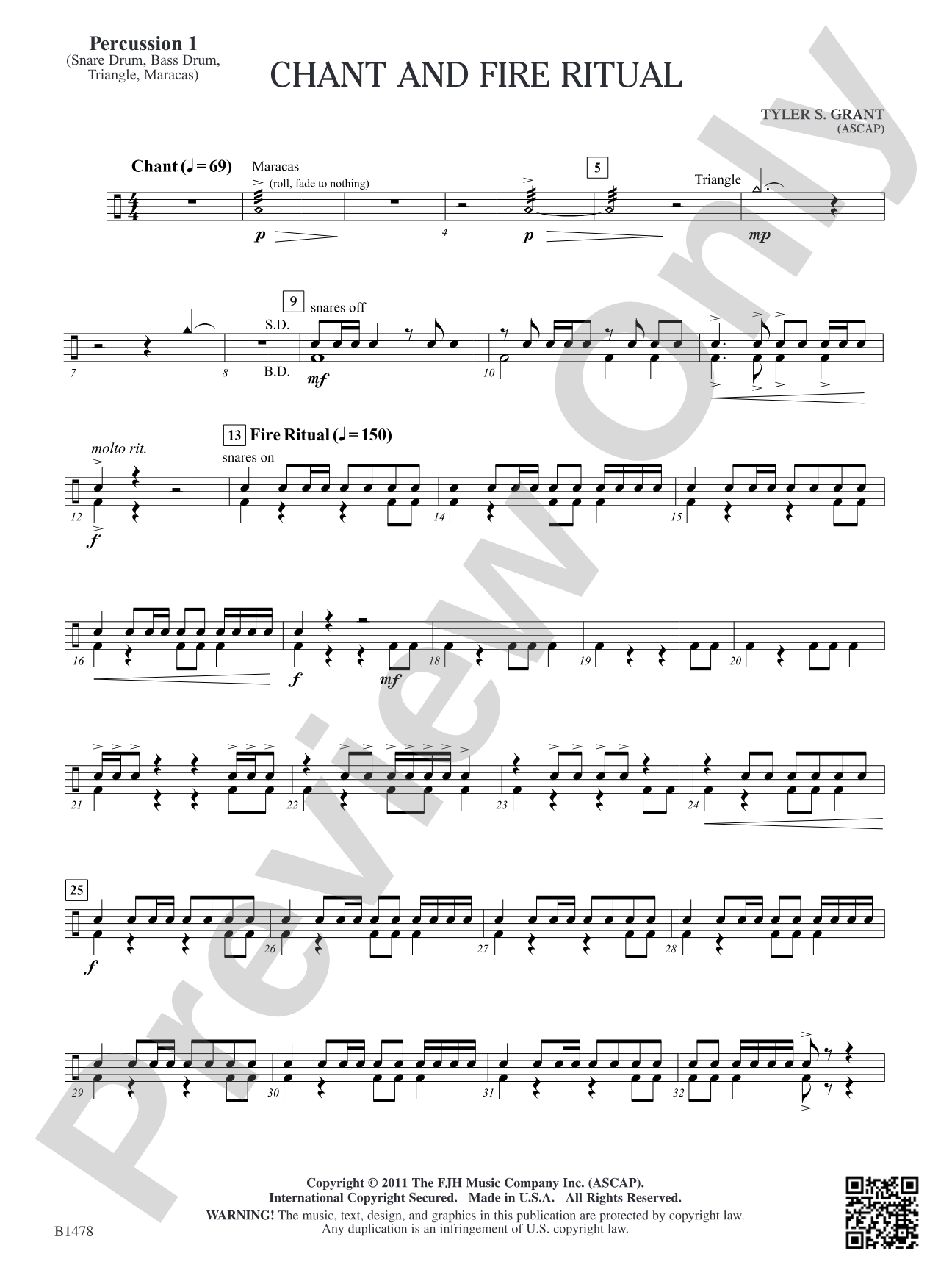 Chant and Fire Ritual: Percussion 1