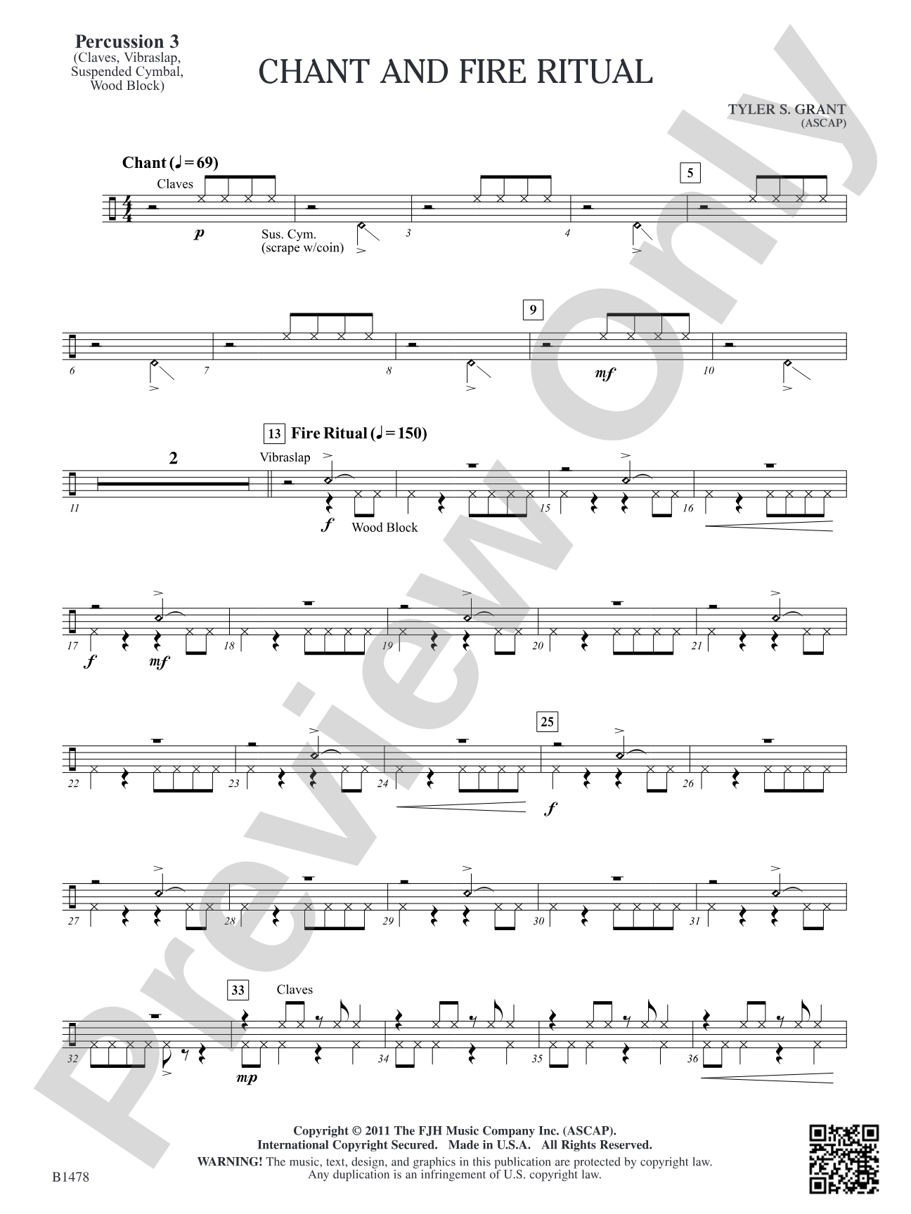 Chant and Fire Ritual: Percussion 3