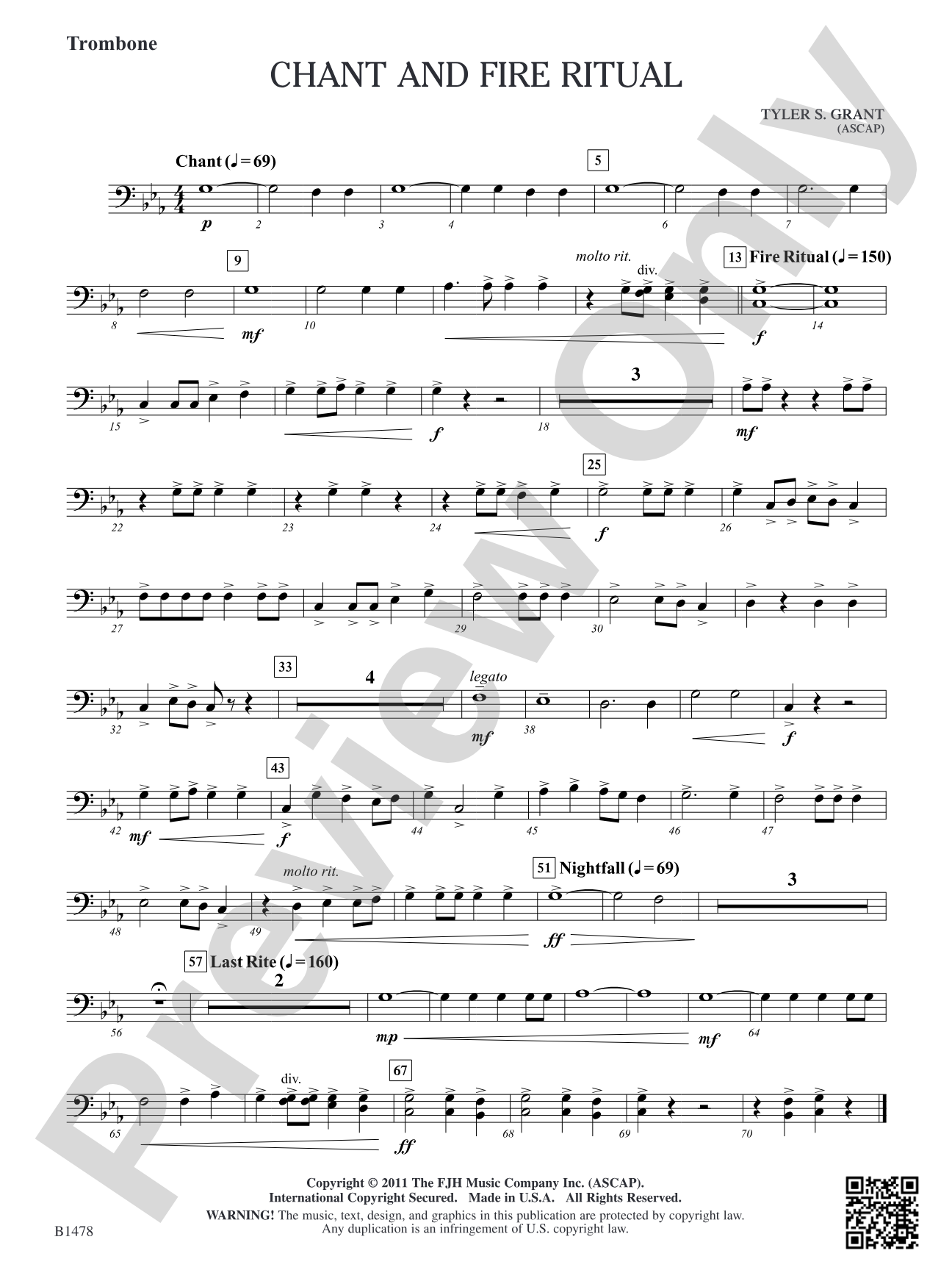 Chant and Fire Ritual: Trombone