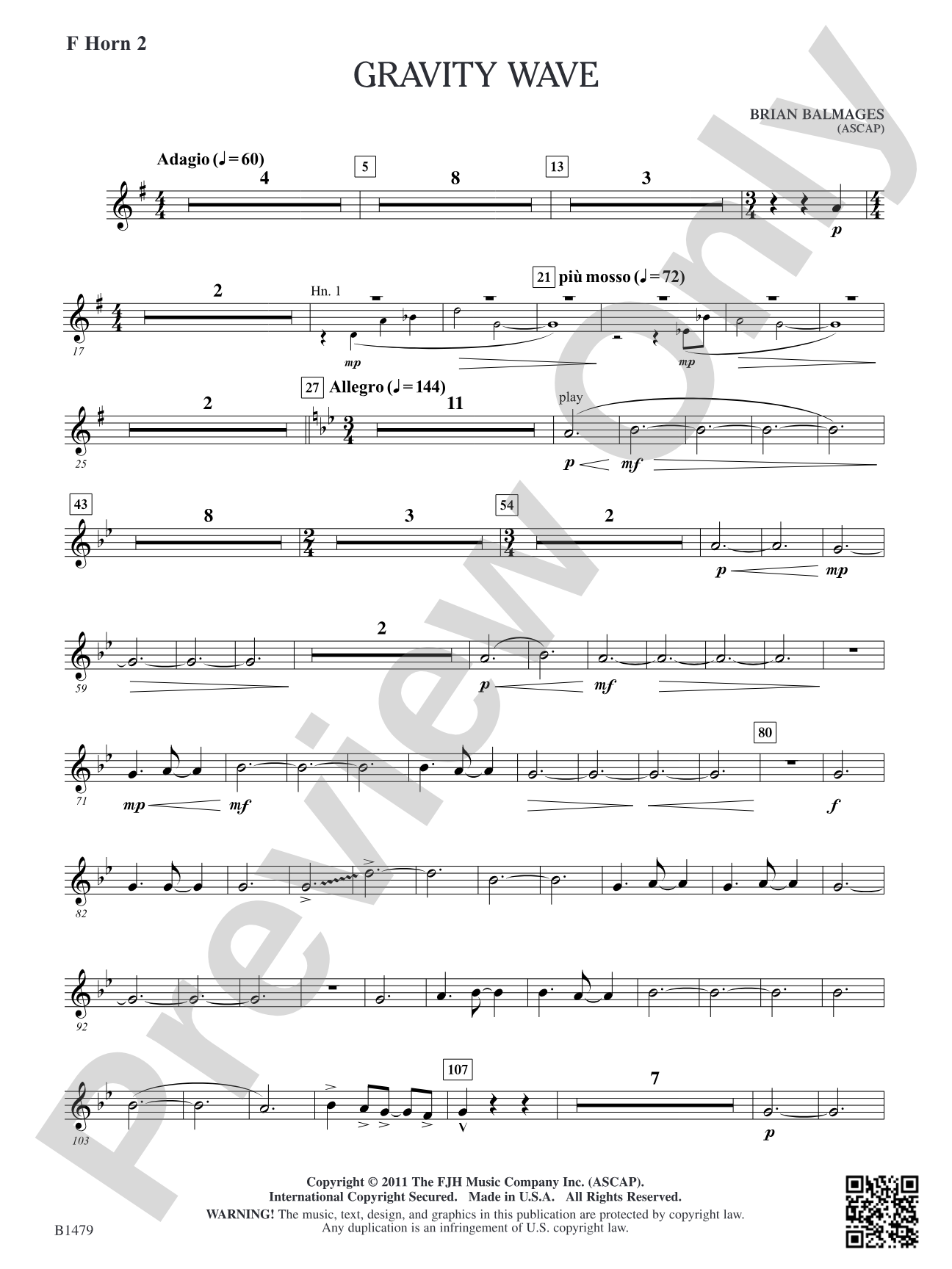 Gravity Wave: F Horn 2