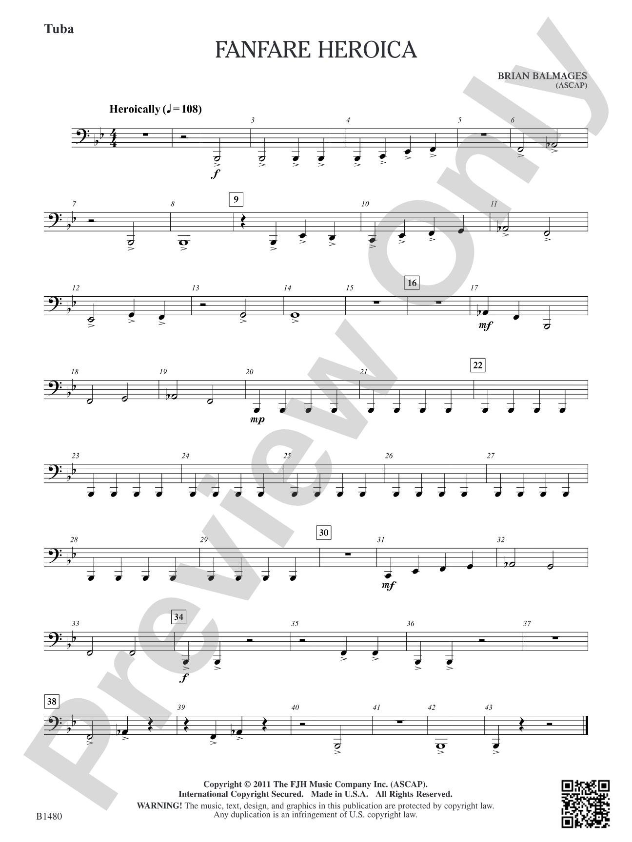 Fanfare Heroica: Tuba