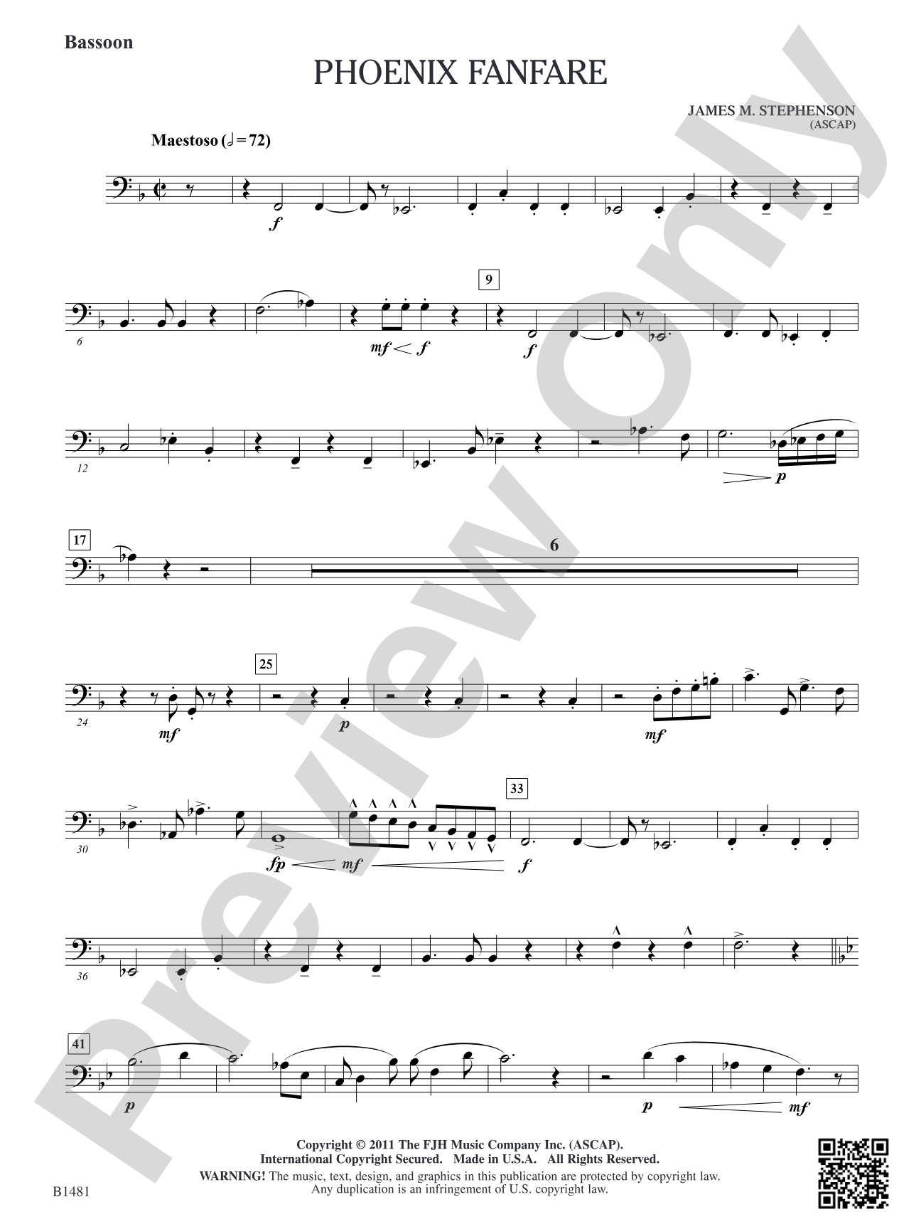 Phoenix Fanfare: Bassoon