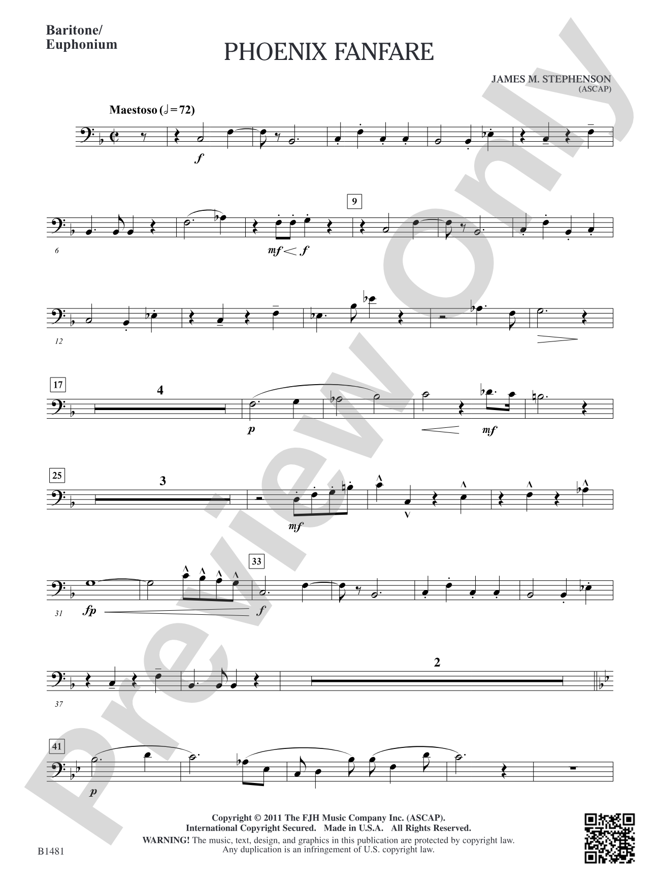 Phoenix Fanfare: Baritone/Euphonium