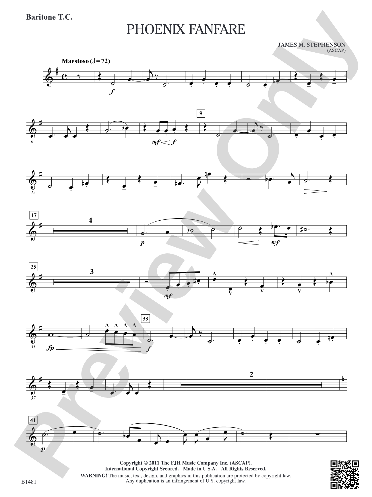 Phoenix Fanfare: Baritone T.C.
