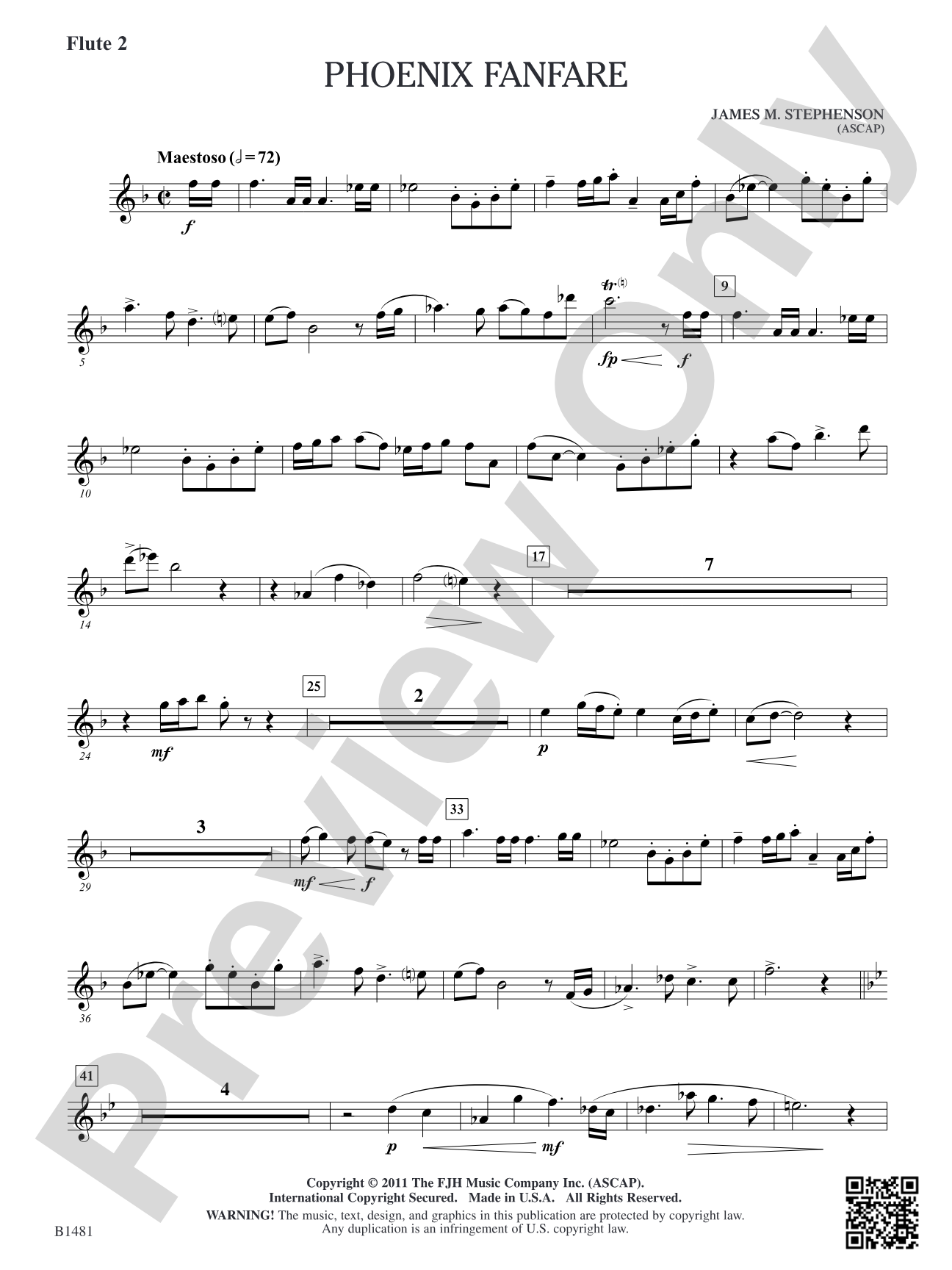 Phoenix Fanfare: Flute 2