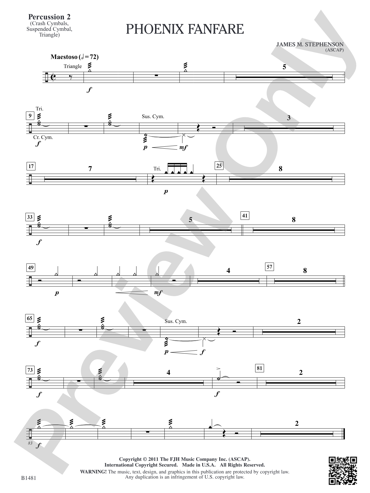 Phoenix Fanfare: Percussion 2
